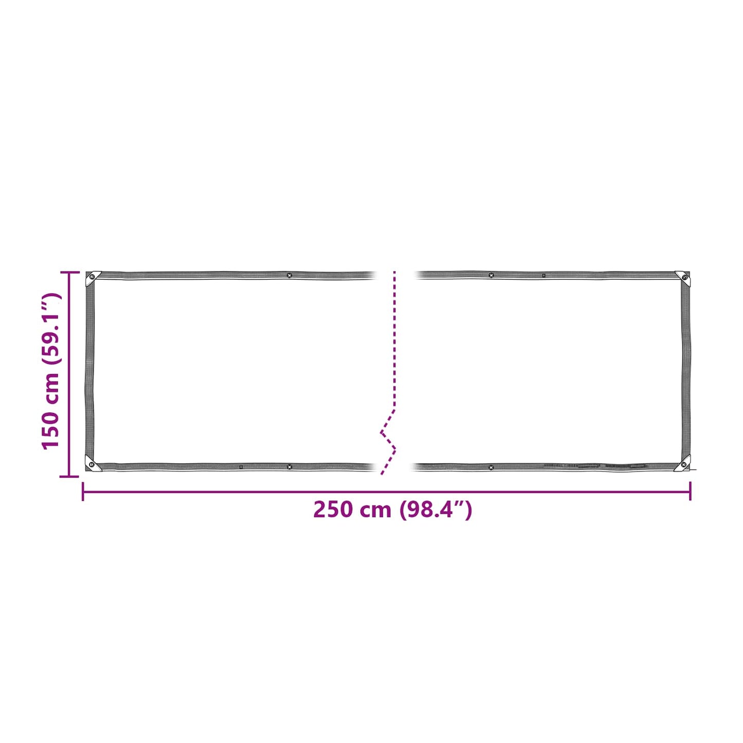 Plantenhoes Doorzichtig 2,5 x 1,5 m PE is nu te koop bij PeponiXL, paradijselijk wonen!