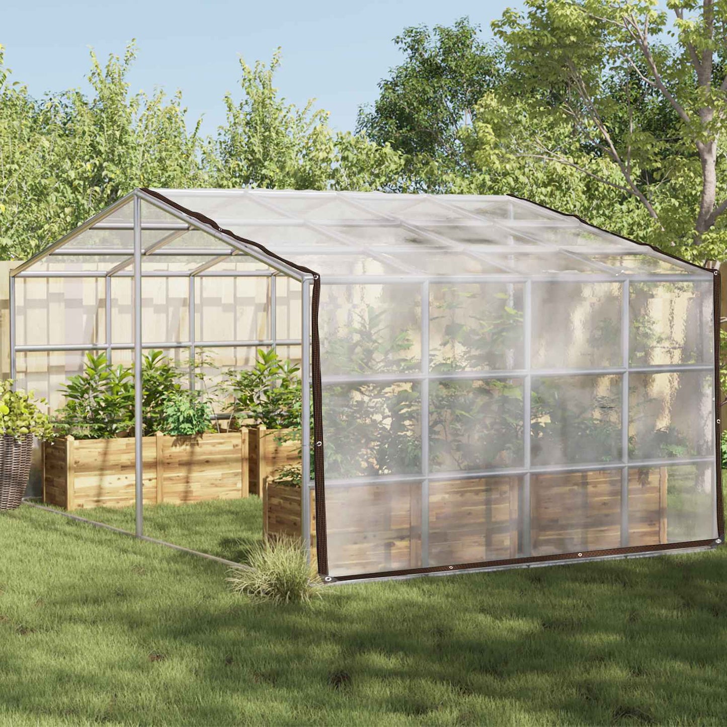 Plantenhoes Doorzichtig 7 x 4 m PE is nu te koop bij PeponiXL, paradijselijk wonen!
