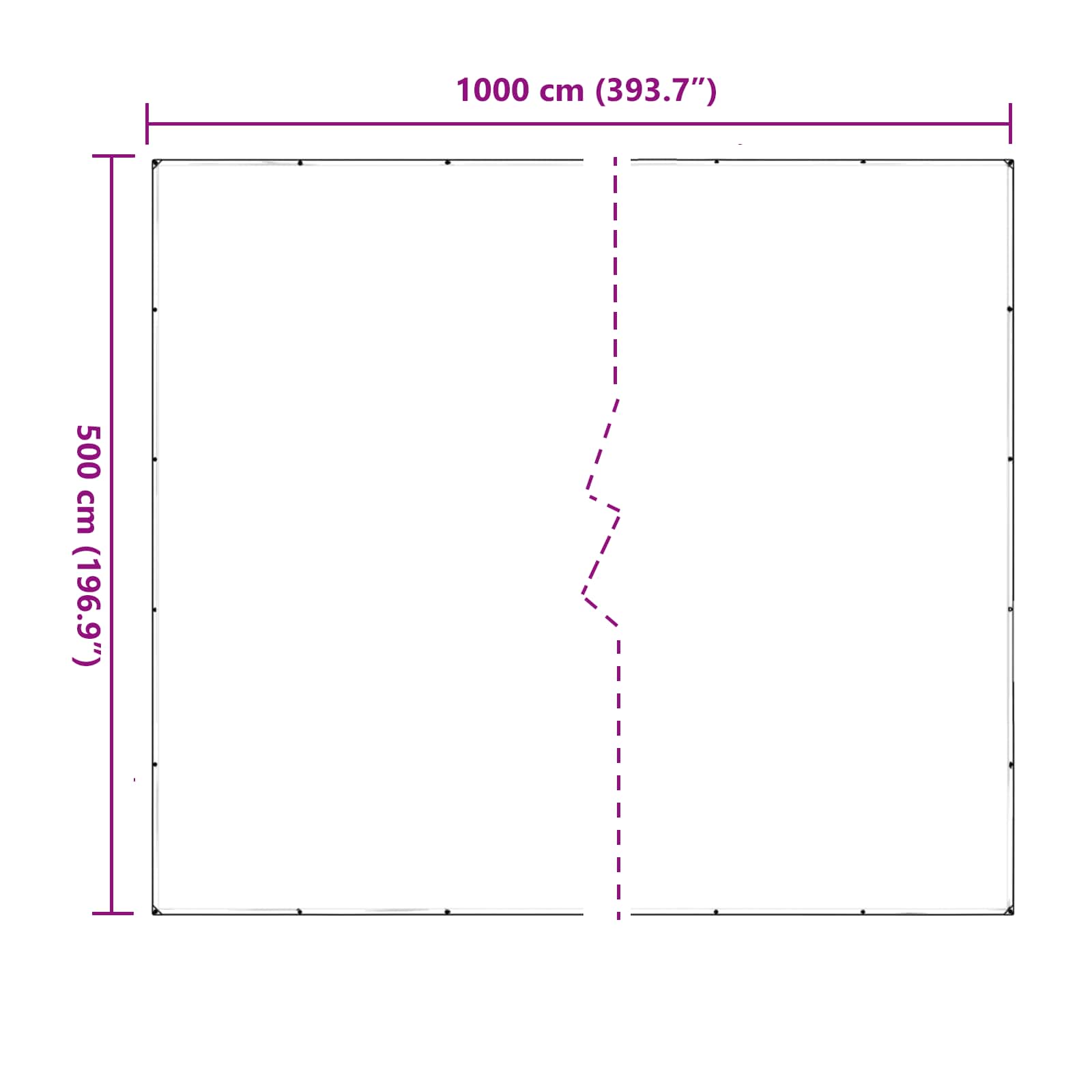 Zeil met Oogjes Doorzichtig 5 x 10 m Polyetheen is nu te koop bij PeponiXL, paradijselijk wonen!