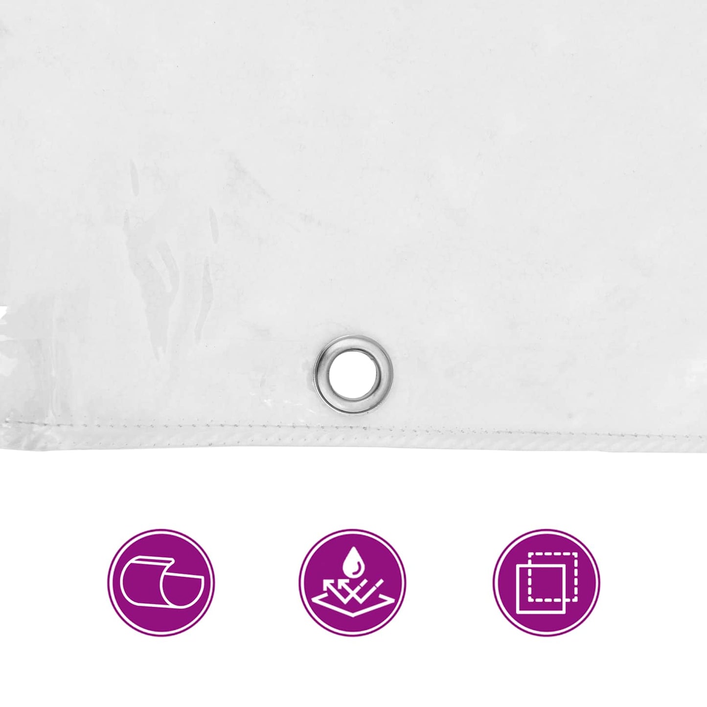 Zeil met Oogjes Doorzichtig 6 x 10 m Polyetheen is nu te koop bij PeponiXL, paradijselijk wonen!