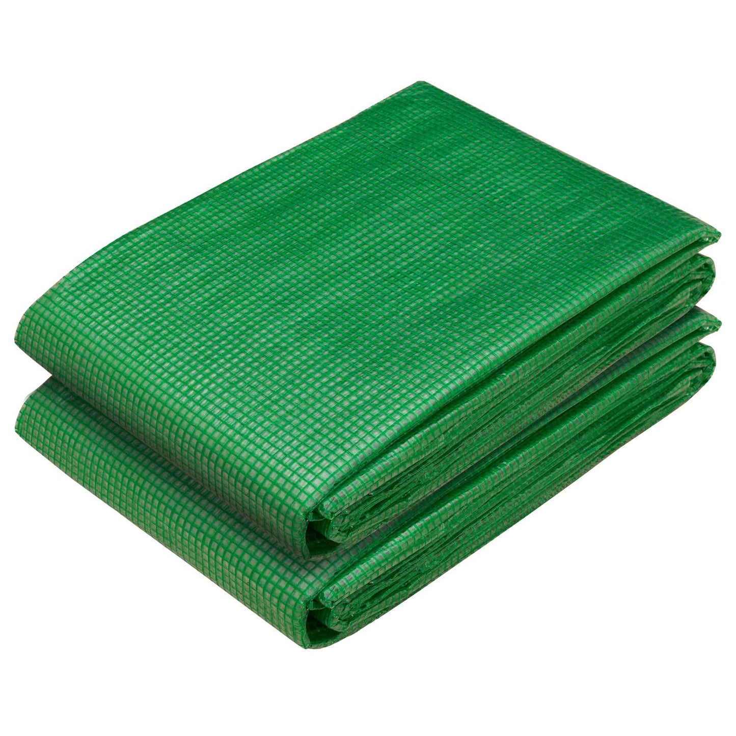 Zeil met Oogjes 2 st Groen 3 x 5 m 260 gsm PE