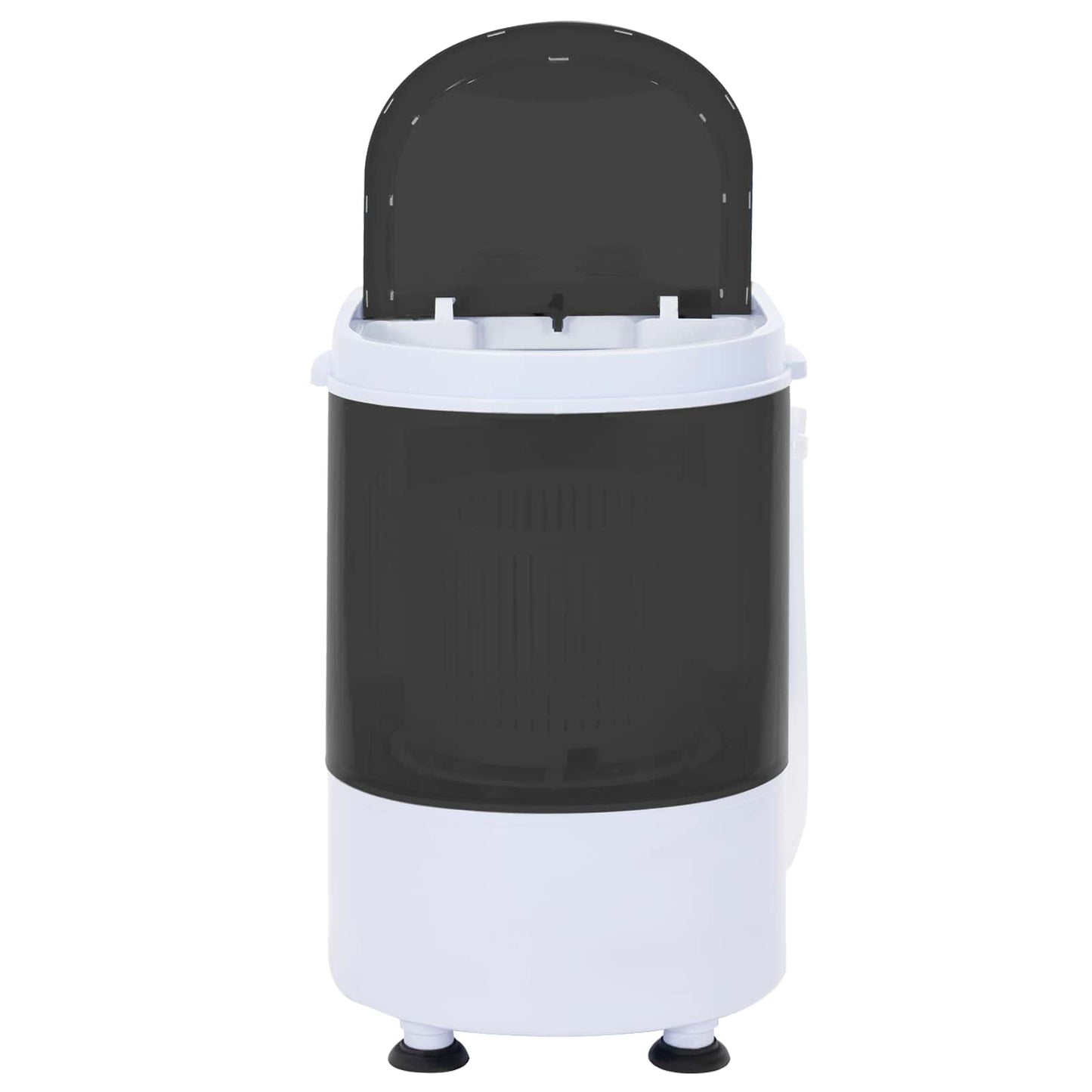 Mini Wasmachine met Enkele Wasbak 2,6 kg Zwart en Wit
