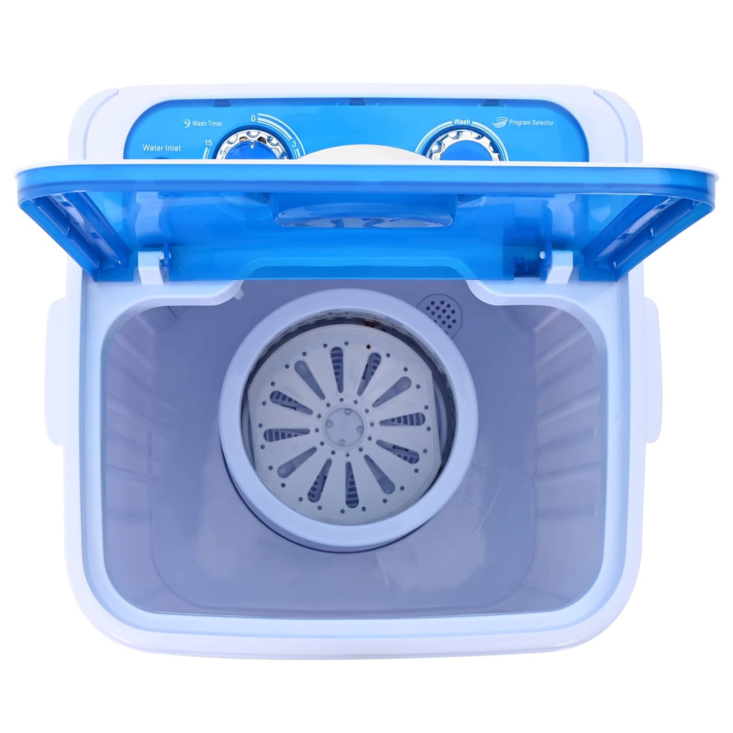 Mini Wasmachine met Enkele Wasbak 4,6 kg Blauw en Wit