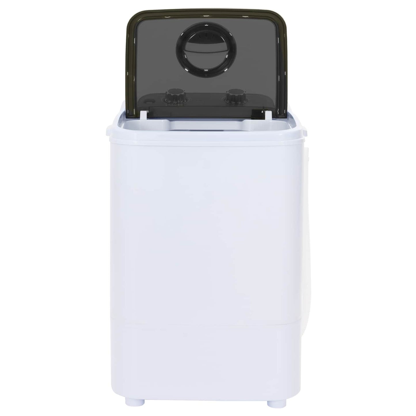 Mini Wasmachine met Enkele Wasbak 4,6 kg Zwart en Wit