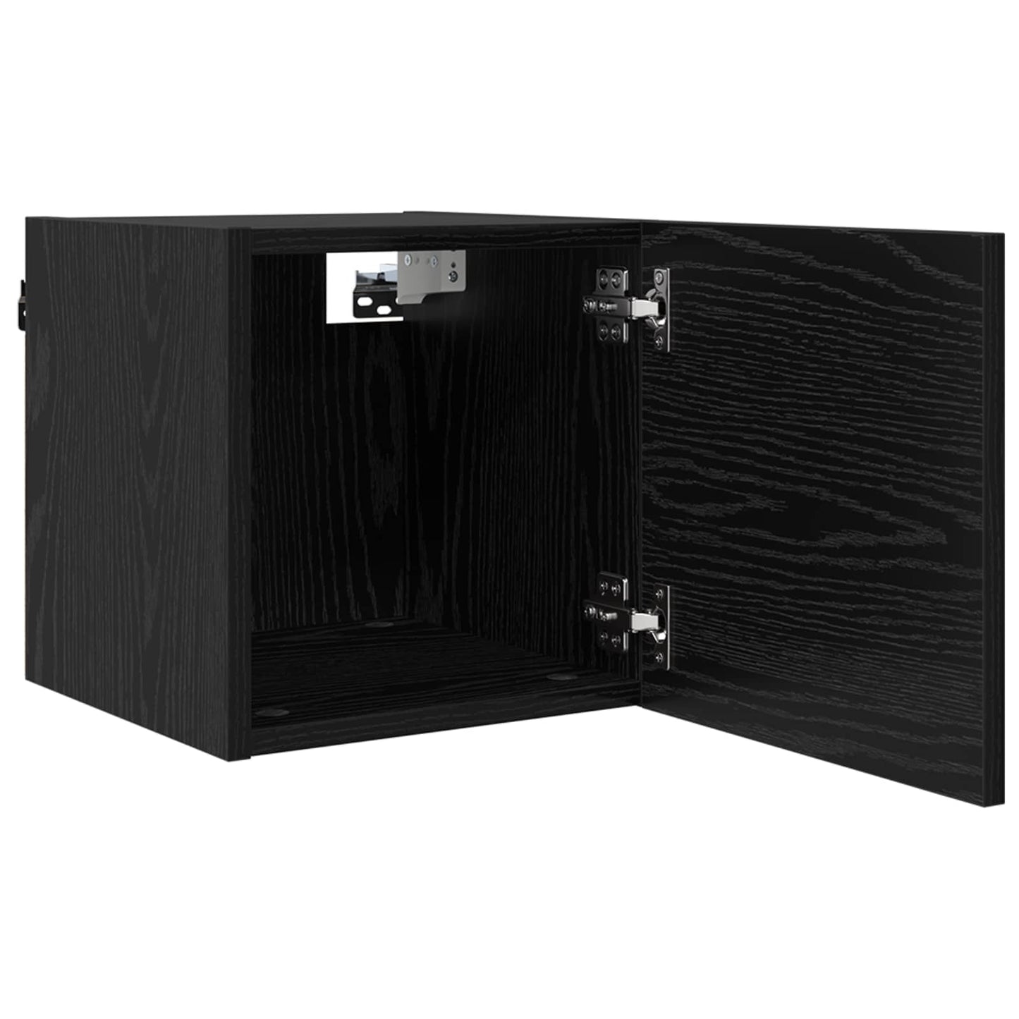 Wandgemonteerde TV-kast 4 pcs Zwart eiken 30,5 x 30 x 30 cm is nu te koop bij PeponiXL, paradijselijk wonen!