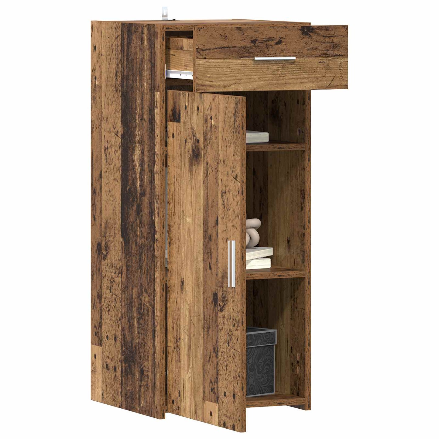 Opbergkast Oud Hout 40 x 42,5 x 93 cm Bewerkt hout is nu te koop bij PeponiXL, paradijselijk wonen!