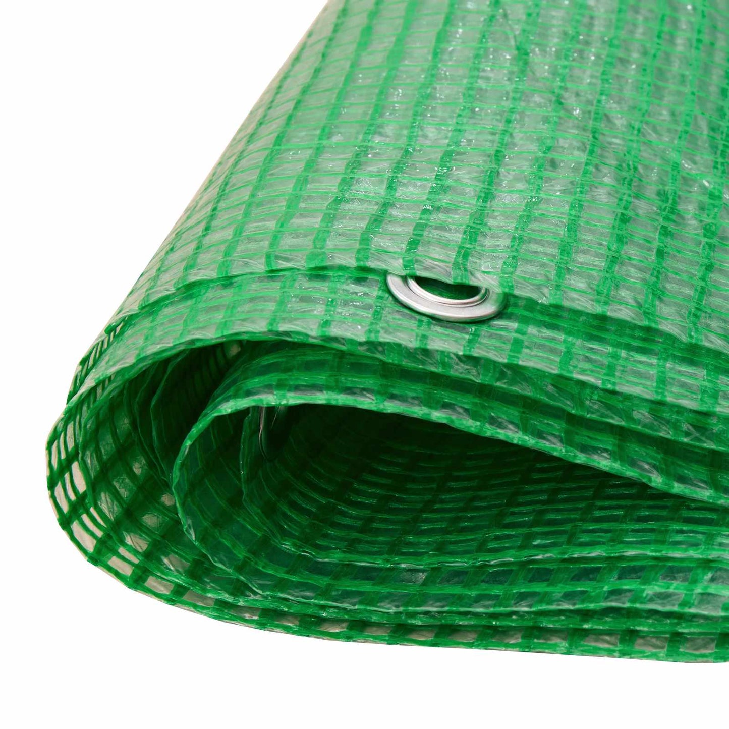 Zeil met Oogjes Groen 8 x 8 m 140 gsm PE
