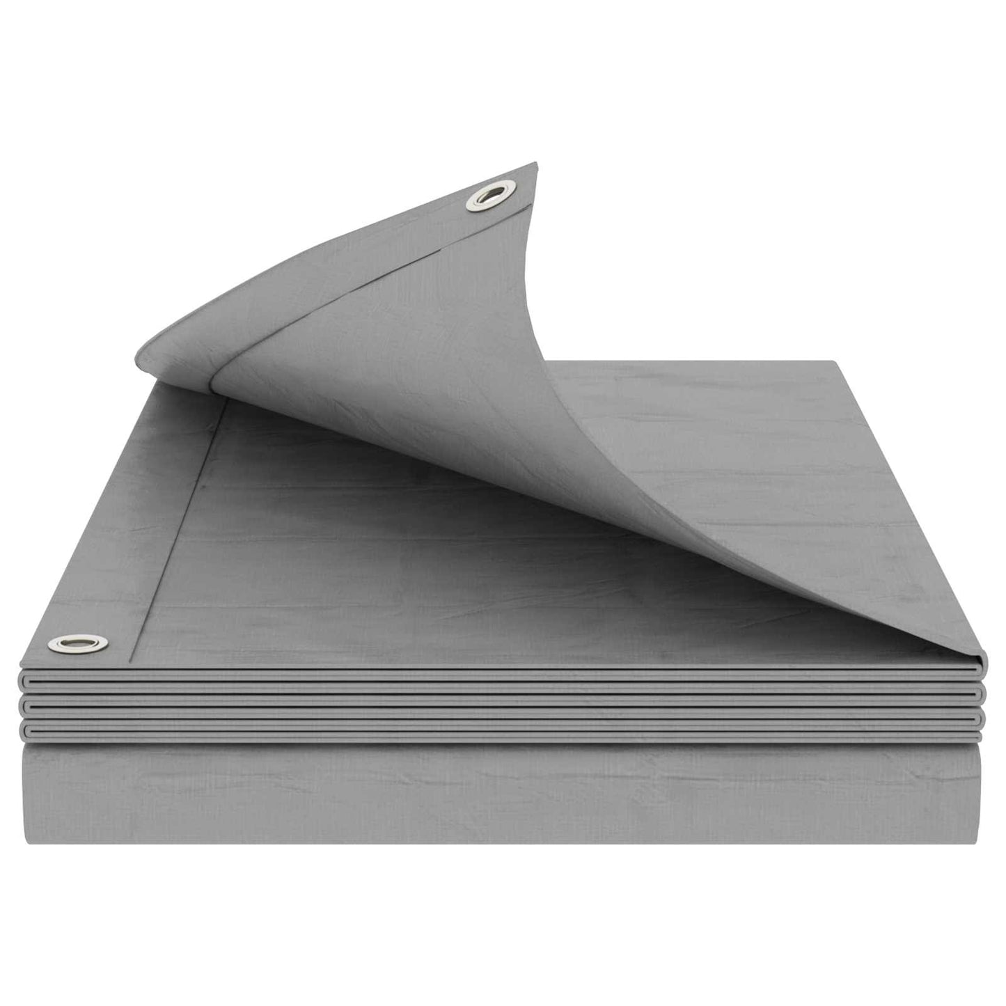 Zeil met Oogjes Lichtgrijs 8 x 10 m 180 gsm PE