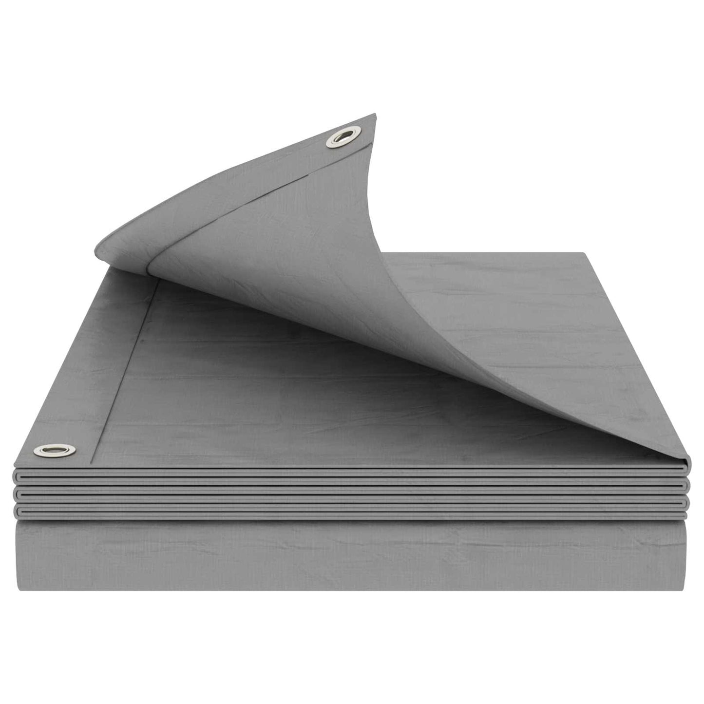 Zeil met Oogjes Lichtgrijs 3 x 3 m 260 gsm PE