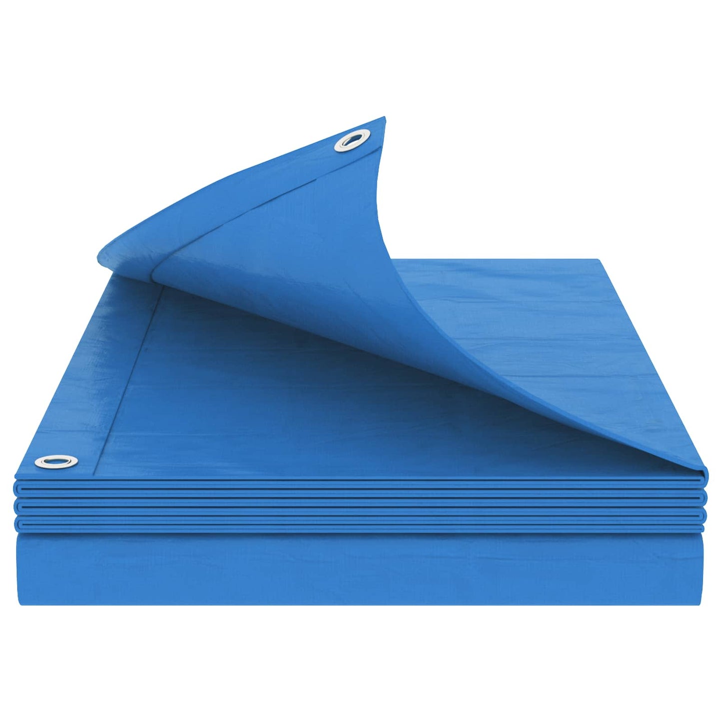 Zeil met Oogjes Blauw 2 x 3 m 90 gsm PE