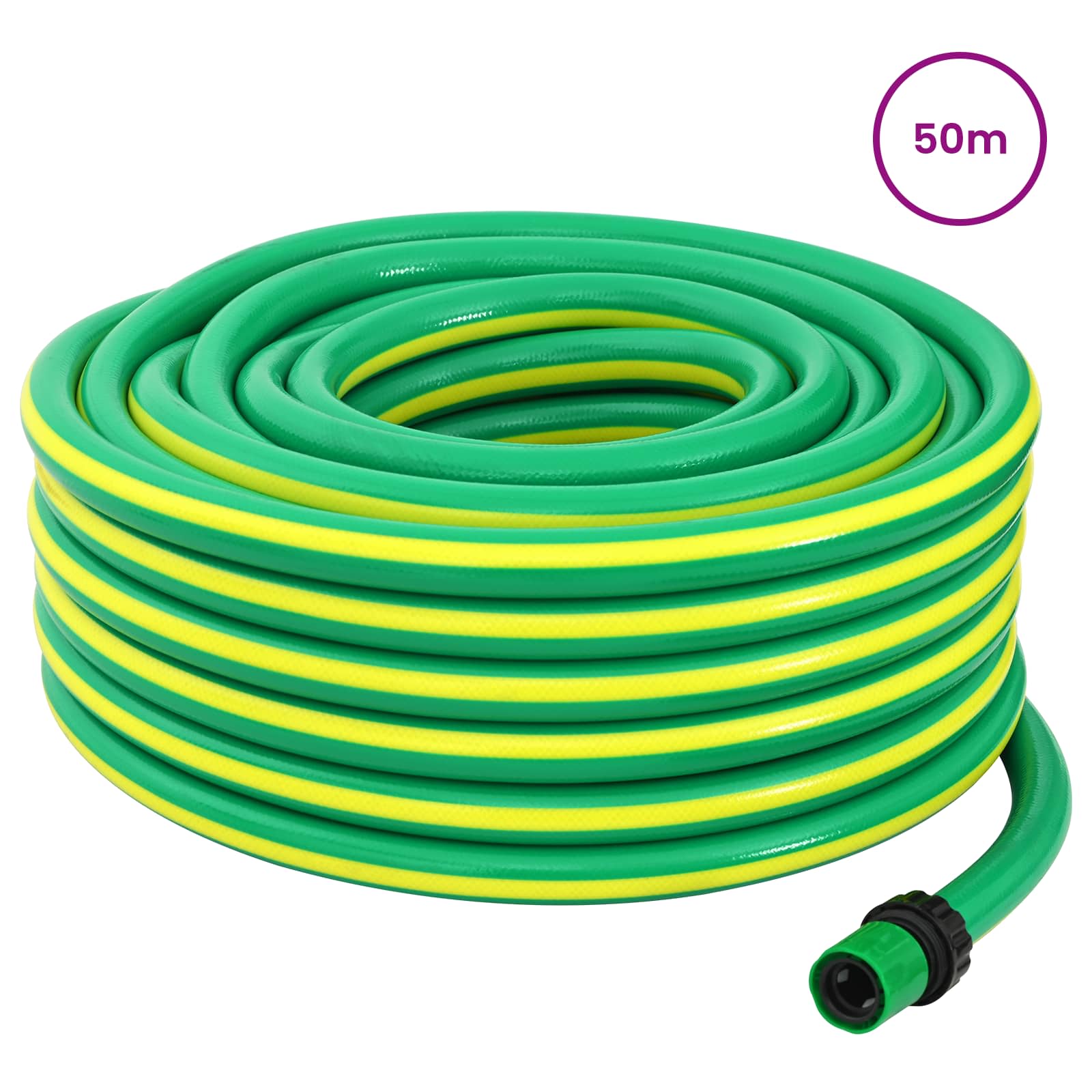 Tuinslang 5-Lags Groen en Geel 1 / 2'' 50 m PVC is nu te koop bij PeponiXL, paradijselijk wonen!