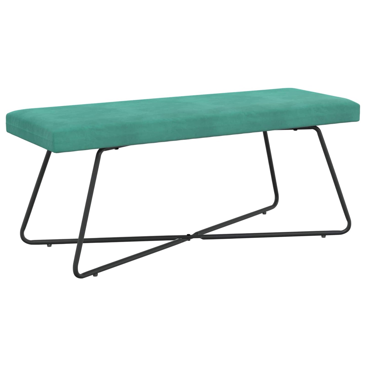 Bank Effen Turquoise 110 x 40 x 45 cm Fluweel