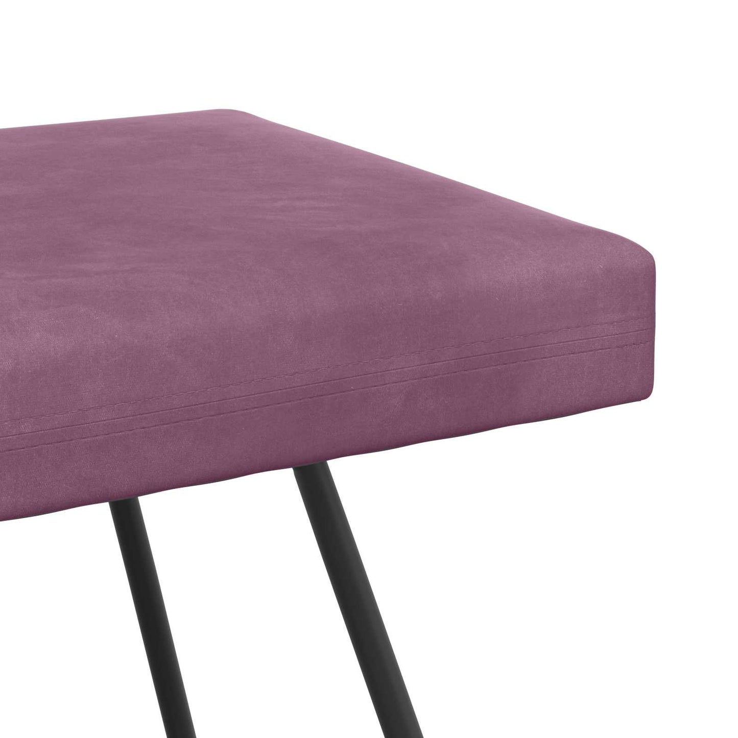 Bank Effen Paars 110 x 40 x 45 cm Fluweel