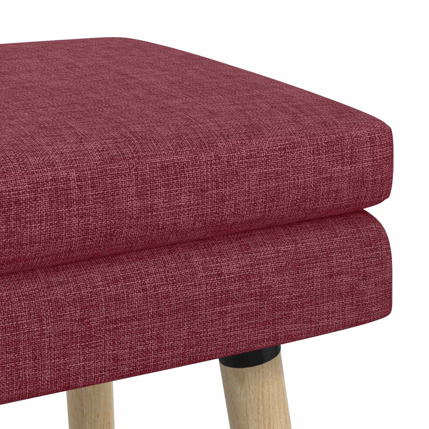 Dubbel Laagige Bank Wijnrood 80 x 40 x 47 cm Stof