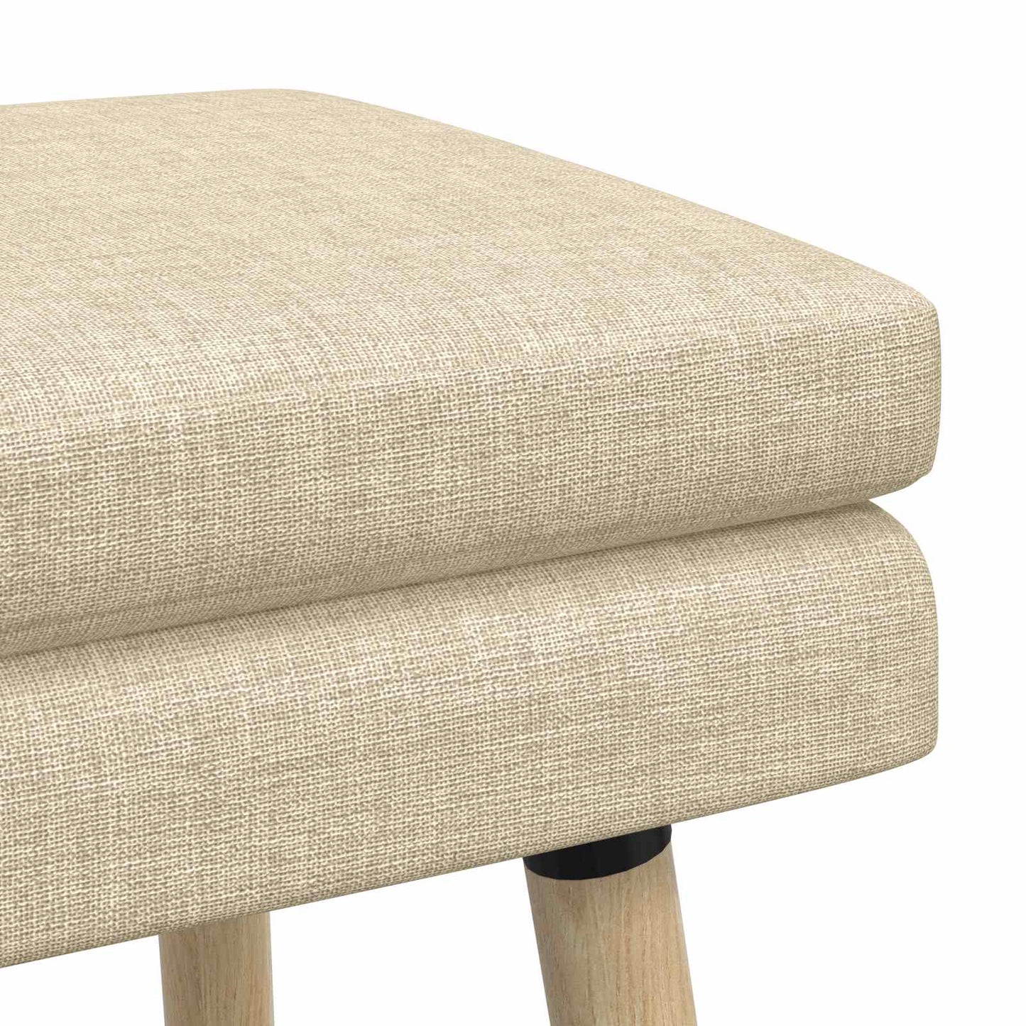 Dubbel Laagige Bank Crèmekleurig 80 x 40 x 47 cm Stof