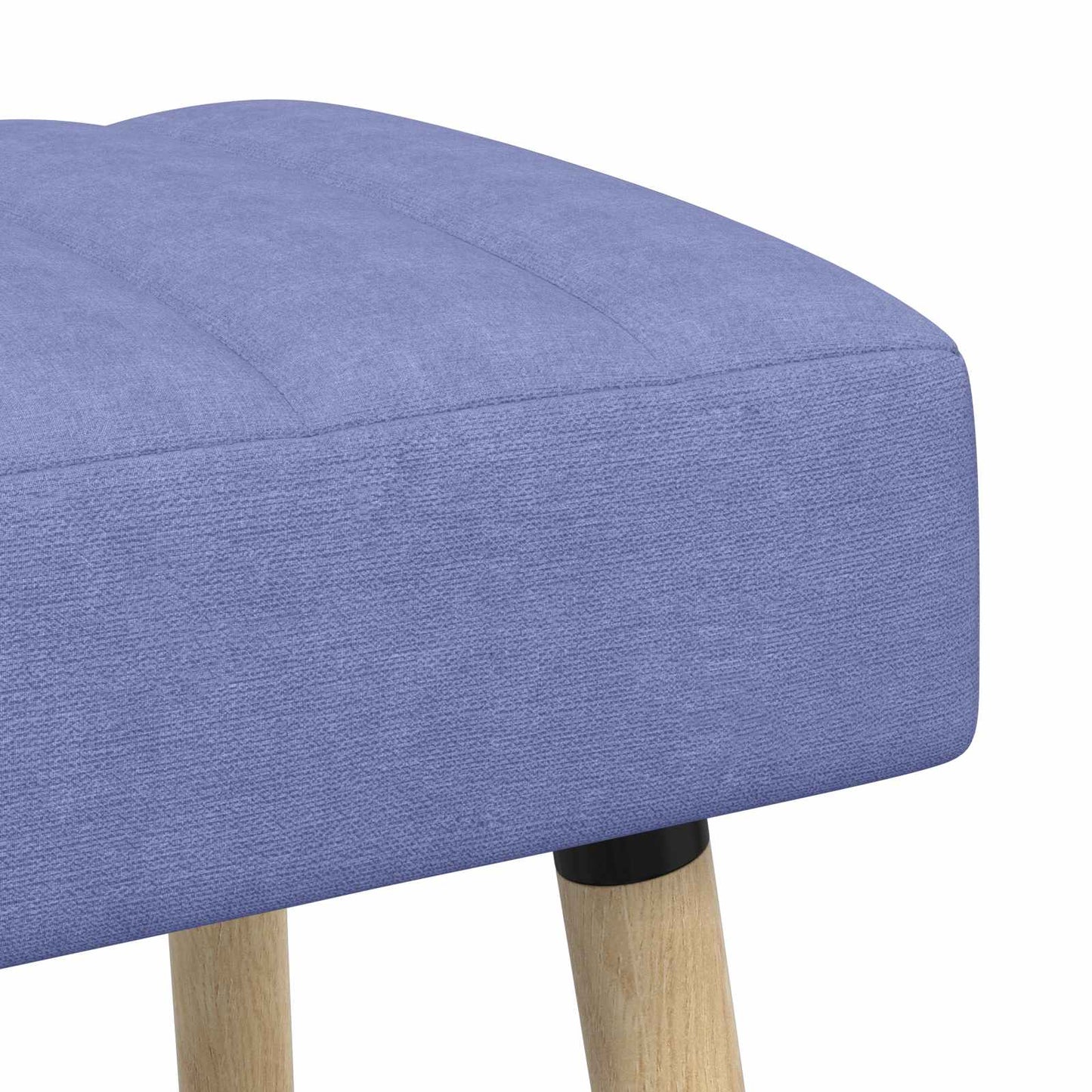 Kanaal-geplooide bank Jeans Blauw 60 x 40 x 45 cm Stof