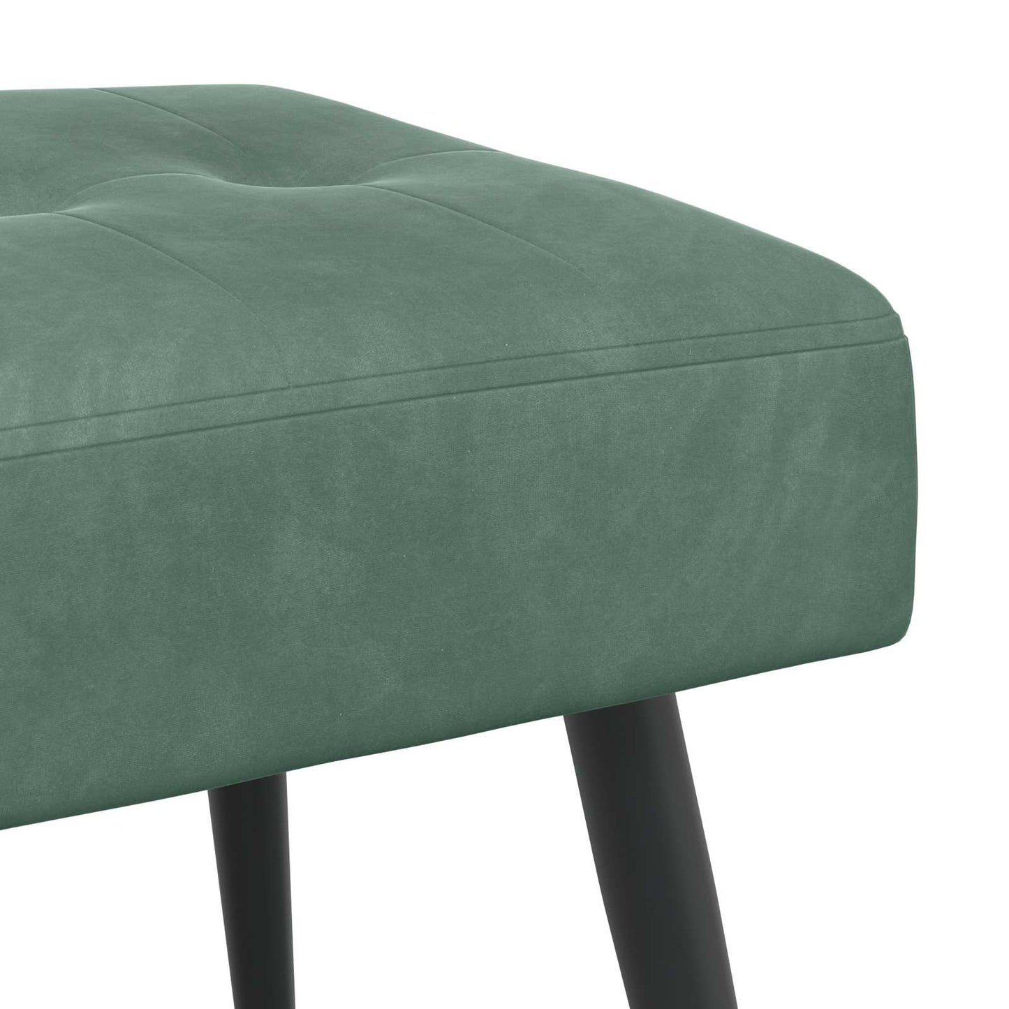 Bank met knoopverstelling Zeegroen 60 x 40 x 45 cm Fluweel