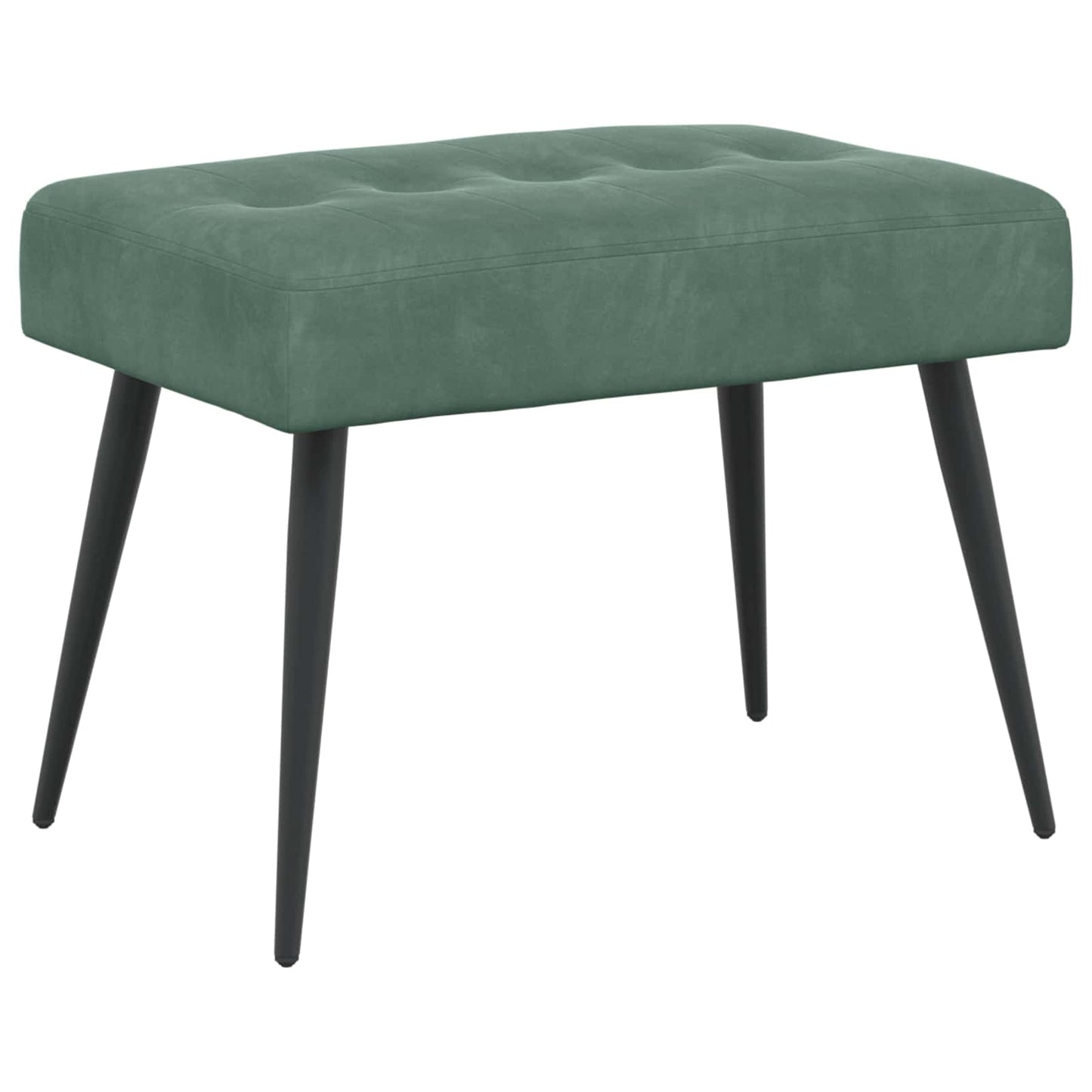Bank met knoopverstelling Zeegroen 60 x 40 x 45 cm Fluweel