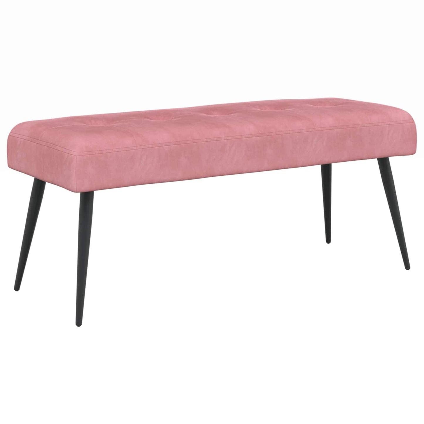 Bank met knoopverstelling Roze 80 x 40 x 46 cm Fluweel