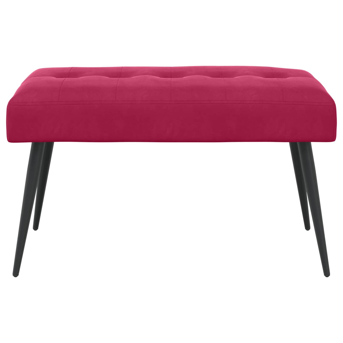 Bank met knoopverstelling Wijnrood 80 x 40 x 46 cm Fluweel
