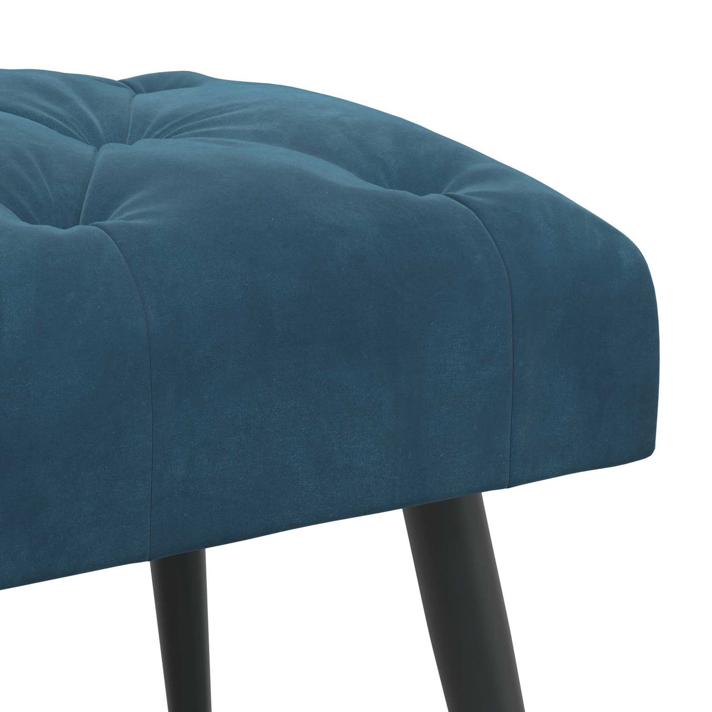 Bank met knoopverstelling Blauw 60 x 40 x 45 cm Fluweel