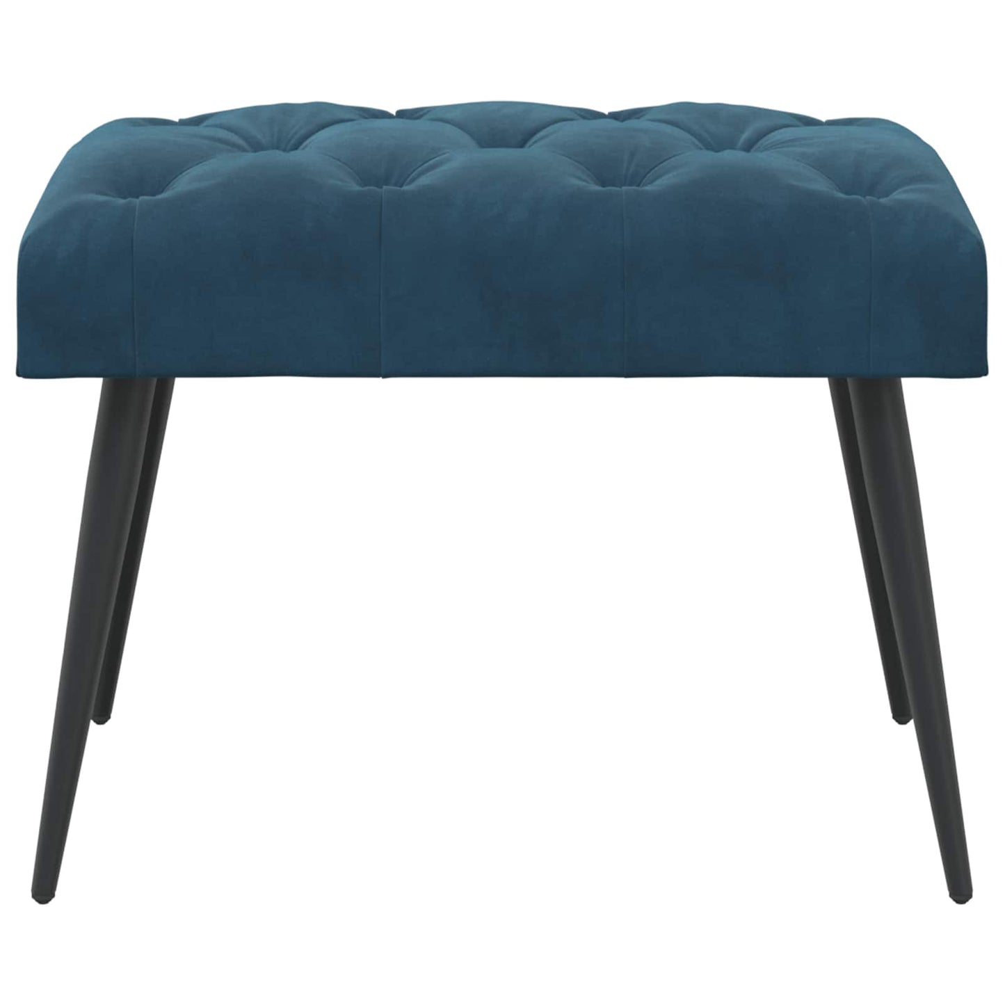Bank met knoopverstelling Blauw 60 x 40 x 45 cm Fluweel