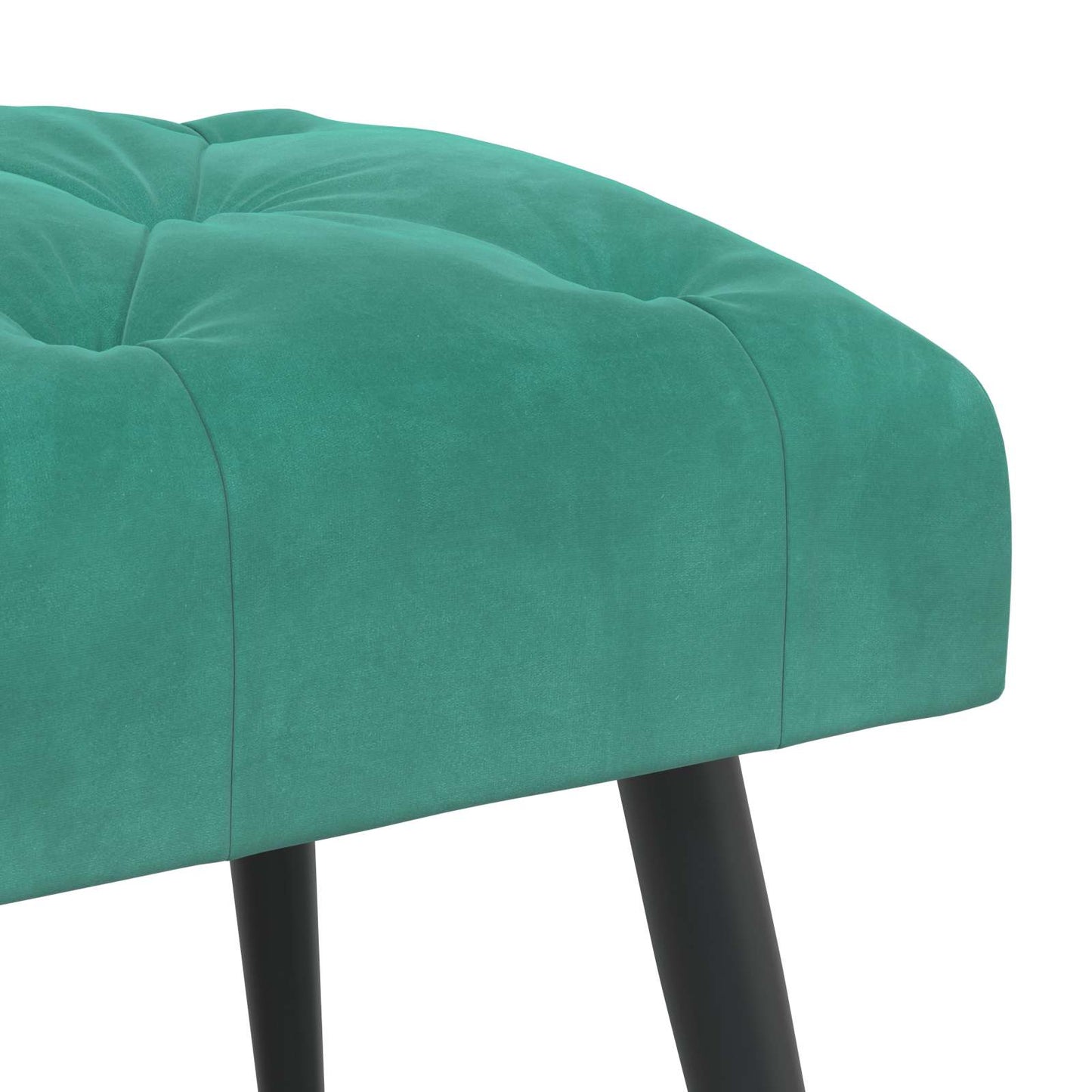 Bank met knoopverstelling Turquoise 60 x 40 x 45 cm Fluweel