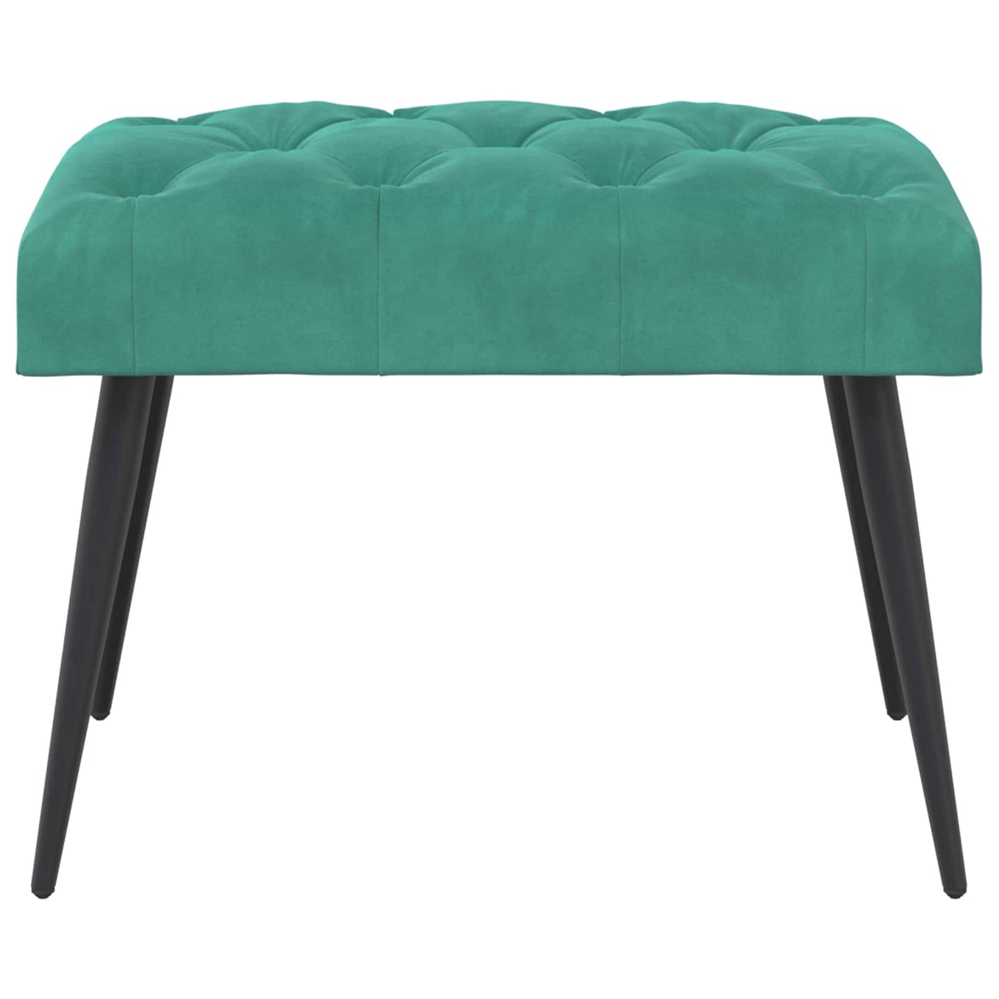Bank met knoopverstelling Turquoise 60 x 40 x 45 cm Fluweel