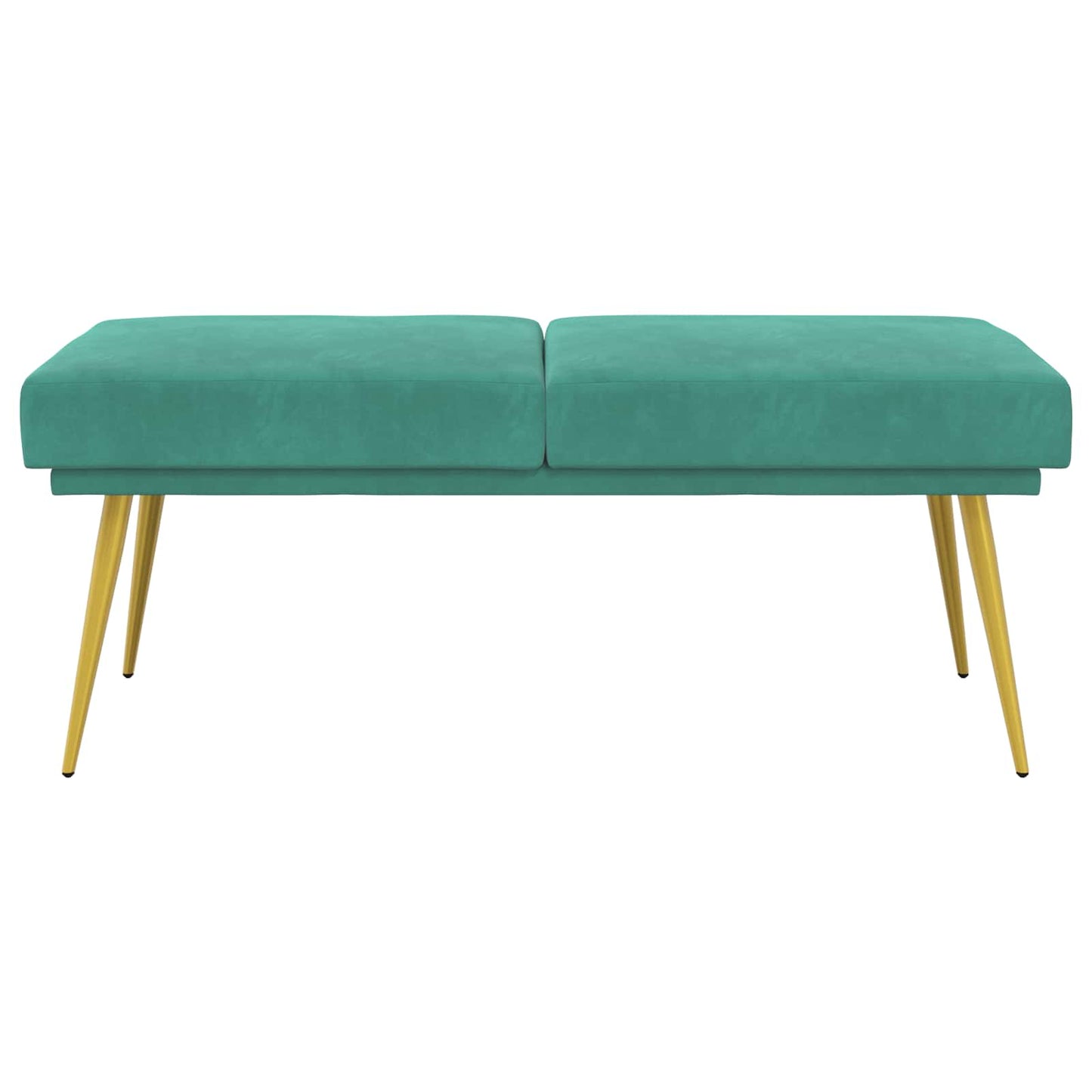 Dubbel Laagige Bank Turquoise 120 x 45 x 46 cm Fluweel
