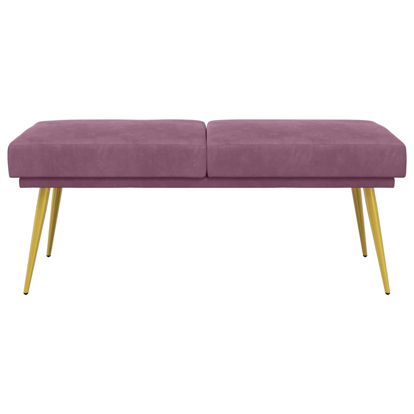Dubbel Laagige Bank Paars 120 x 45 x 46 cm Fluweel