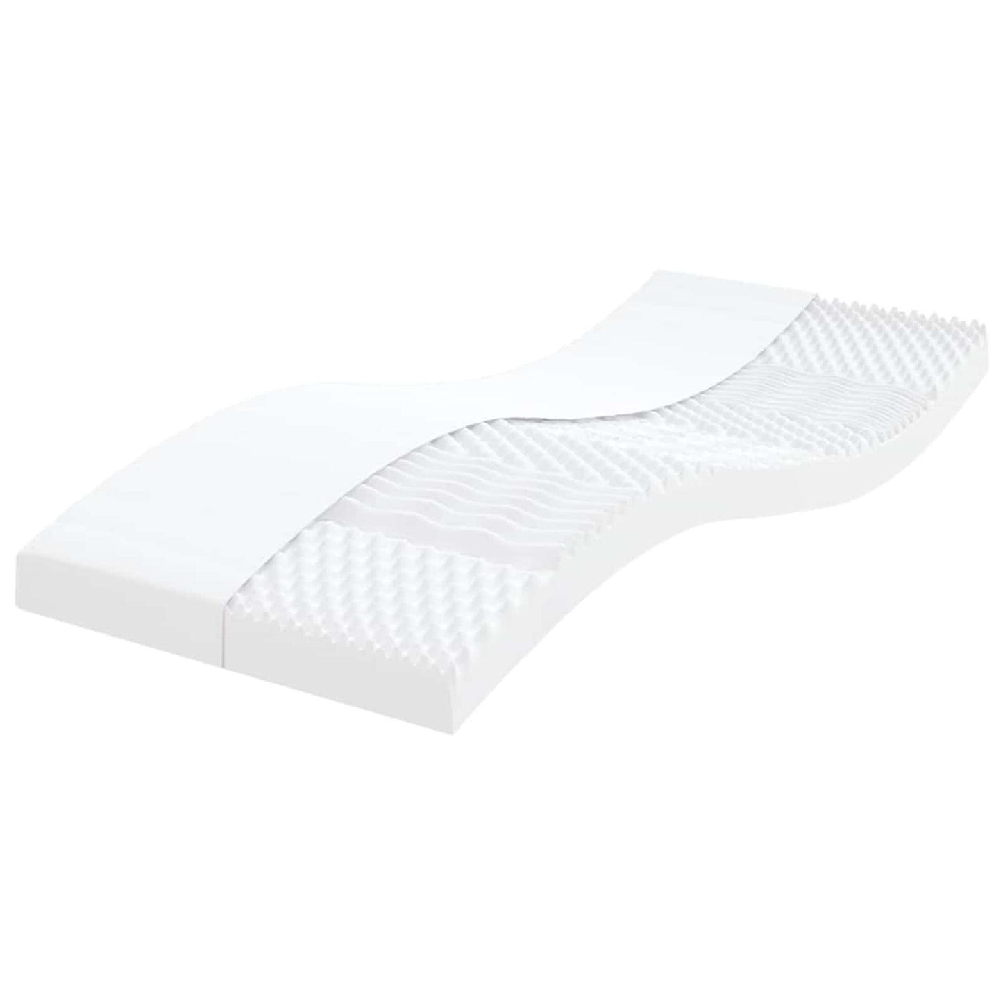 Schuimmatras 75 x 190 cm Wit is nu te koop bij PeponiXL, paradijselijk wonen!