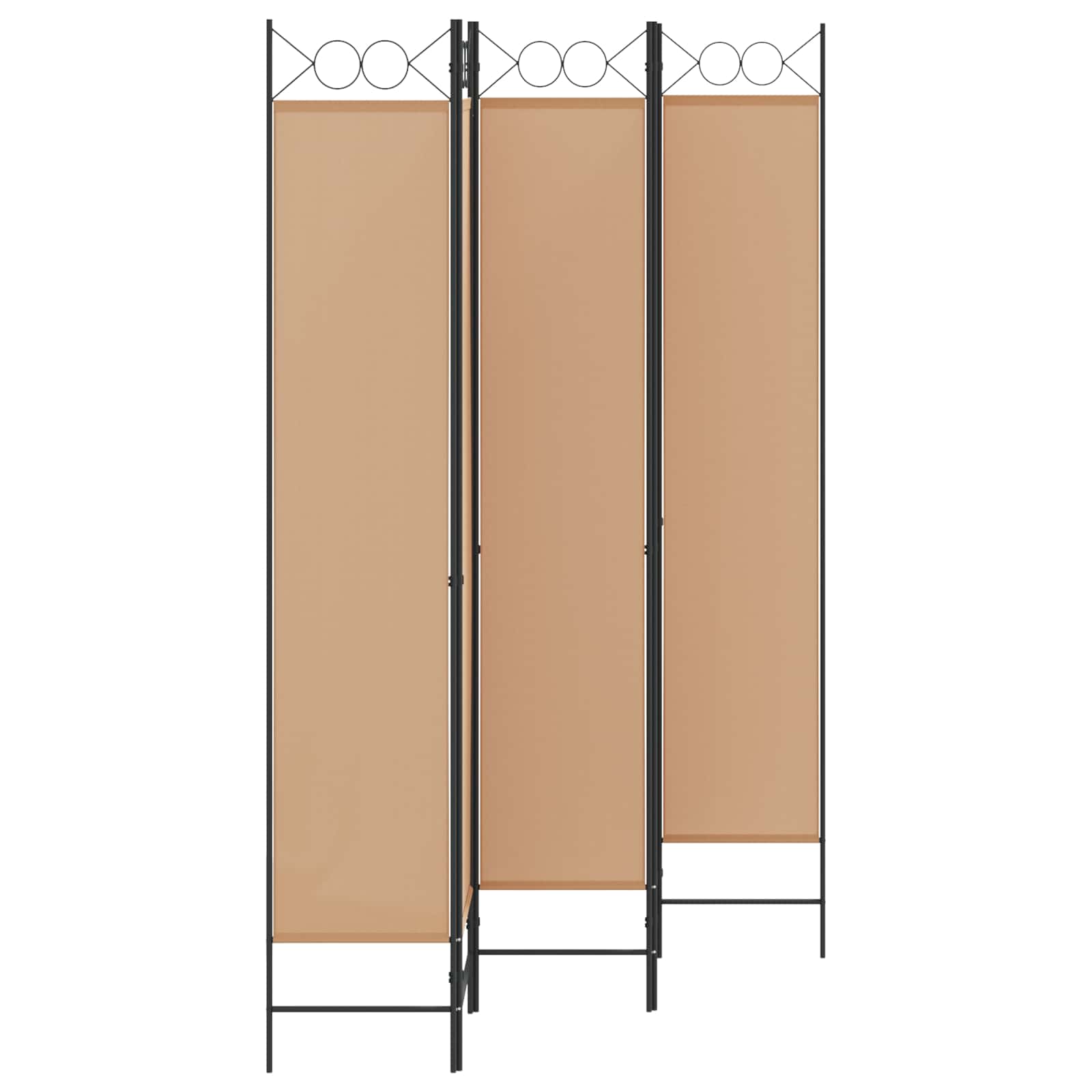 5-Panel Room Divider Beige 200 x 220 cm Stof is nu te koop bij PeponiXL, paradijselijk wonen!