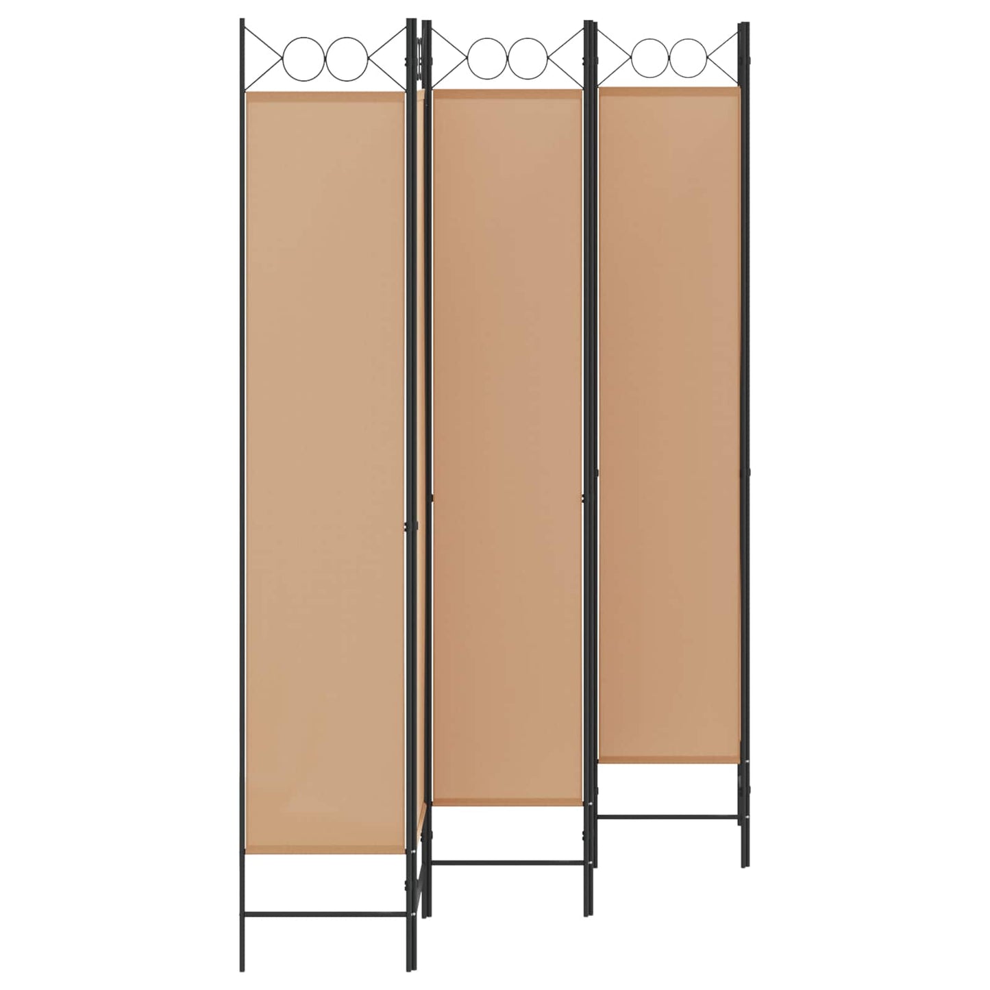 6-Panelen Kamerscherm Beige 240 x 220 cm Stof is nu te koop bij PeponiXL, paradijselijk wonen!