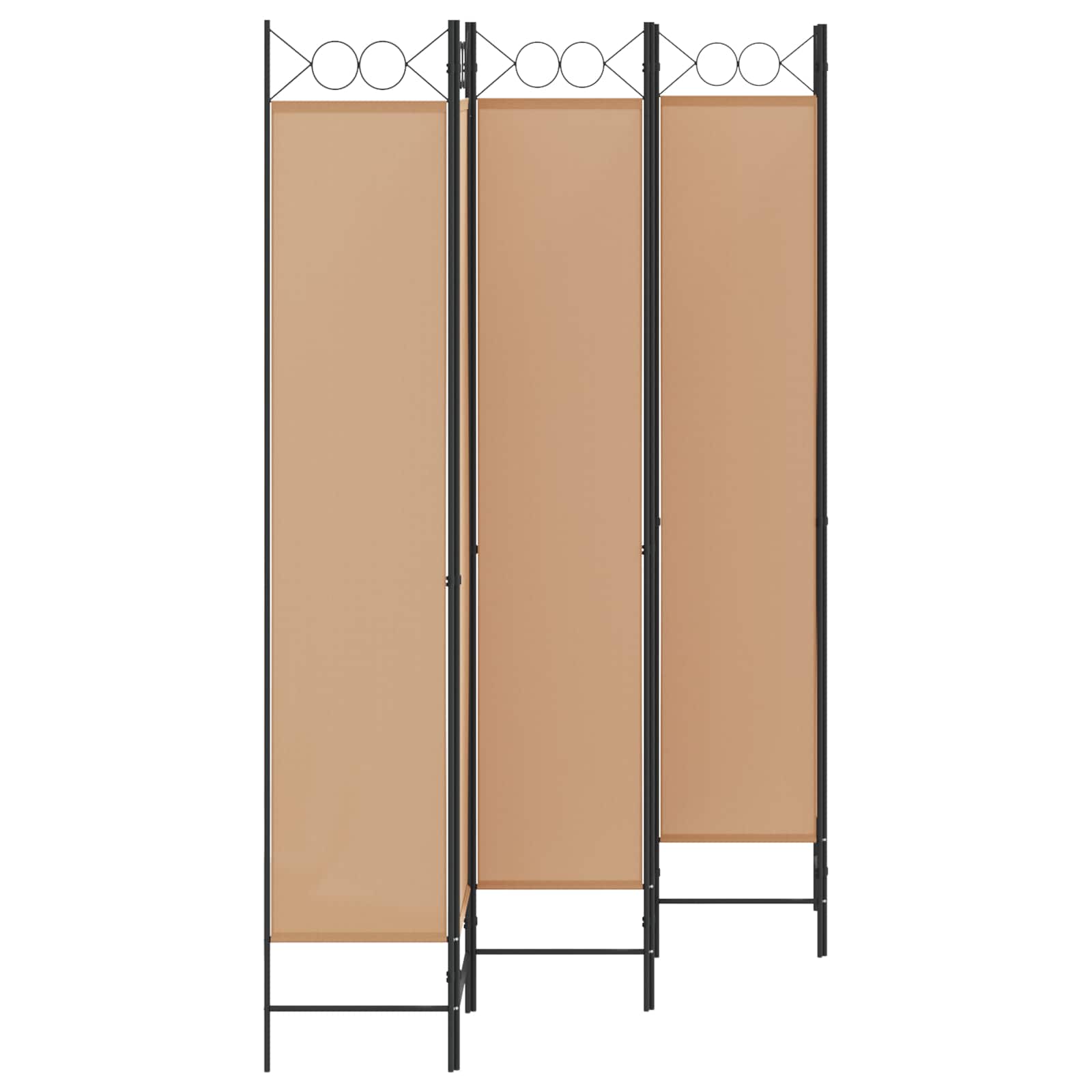 6-Panelen Kamerscherm Beige 240 x 220 cm Stof is nu te koop bij PeponiXL, paradijselijk wonen!
