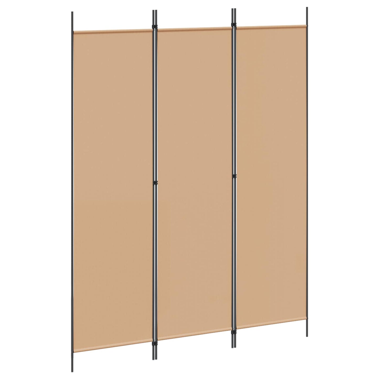 3-Panel Room Divider Beige 150 x 200 cm Stof is nu te koop bij PeponiXL, paradijselijk wonen!