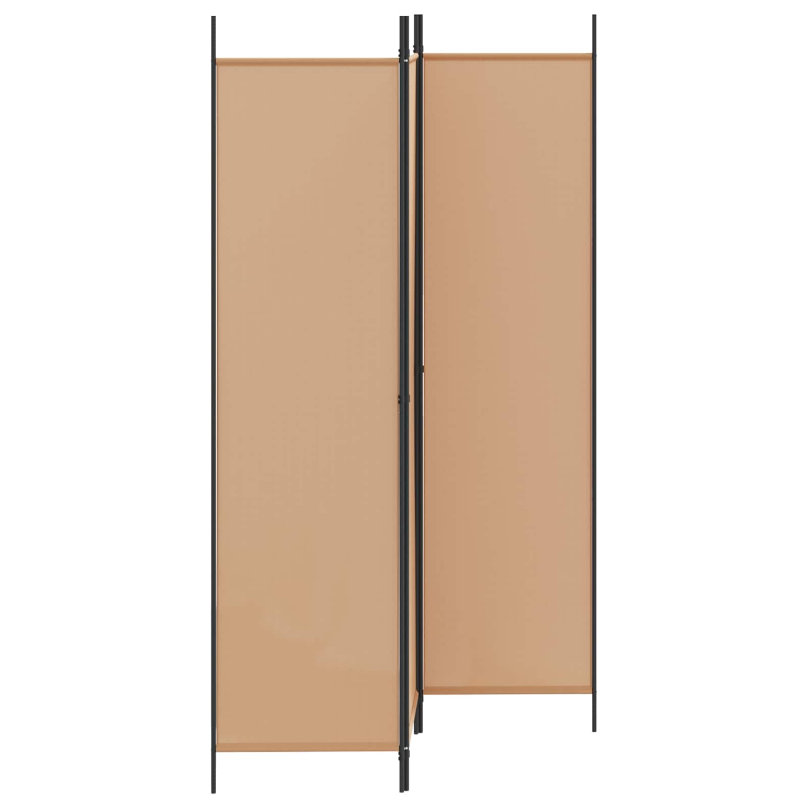 3-Panel Room Divider Beige 150 x 200 cm Stof is nu te koop bij PeponiXL, paradijselijk wonen!