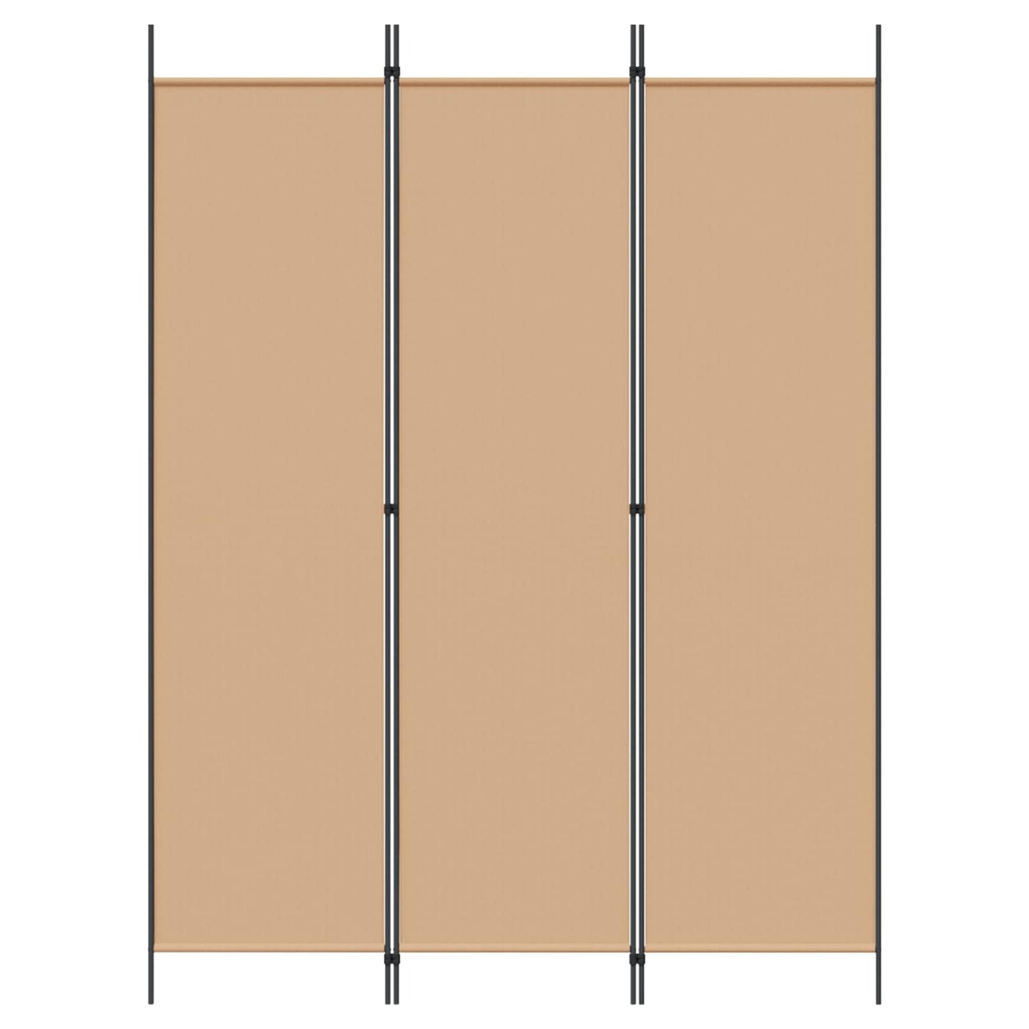 3-Panel Room Divider Beige 150 x 200 cm Stof is nu te koop bij PeponiXL, paradijselijk wonen!