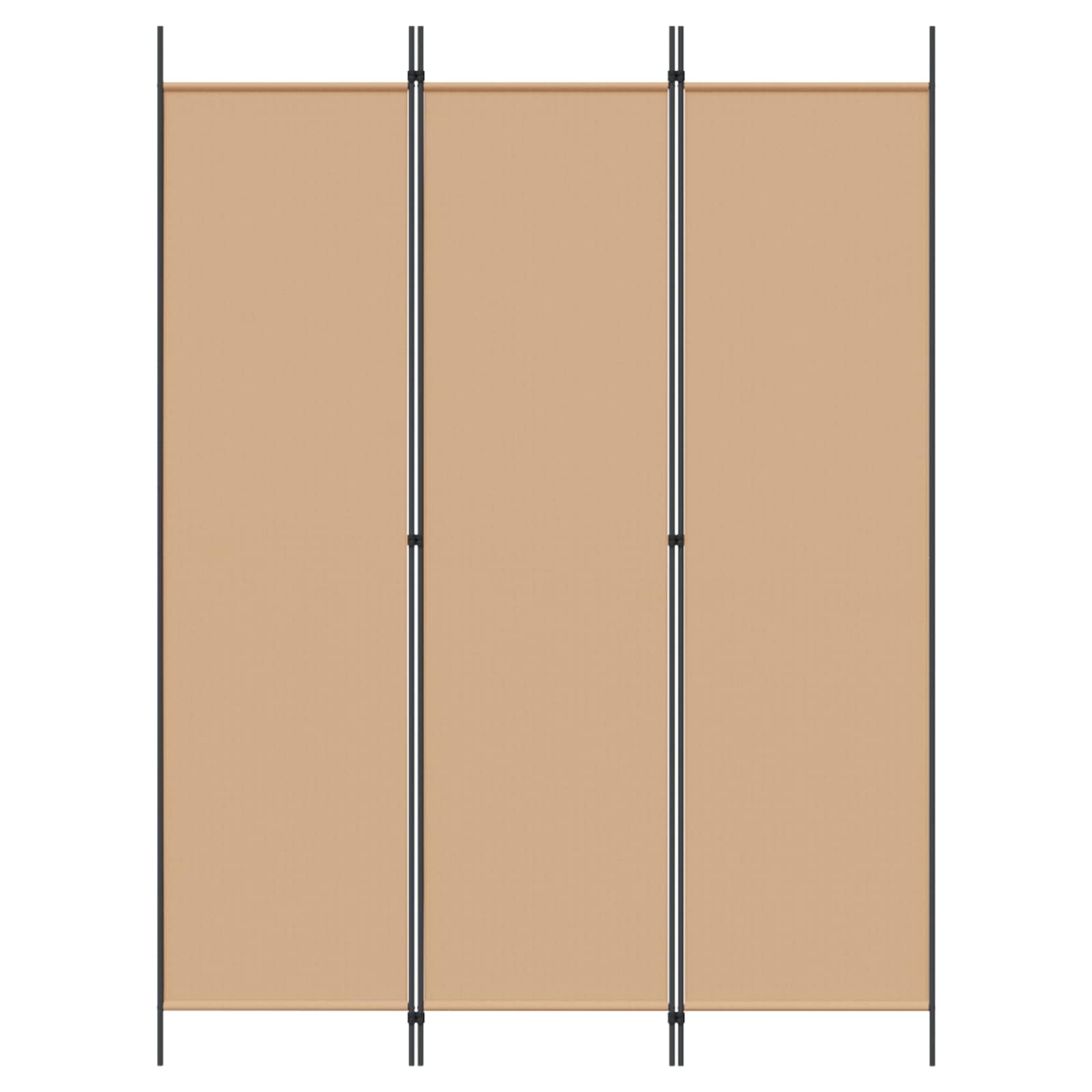 3-Panel Room Divider Beige 150 x 200 cm Stof is nu te koop bij PeponiXL, paradijselijk wonen!