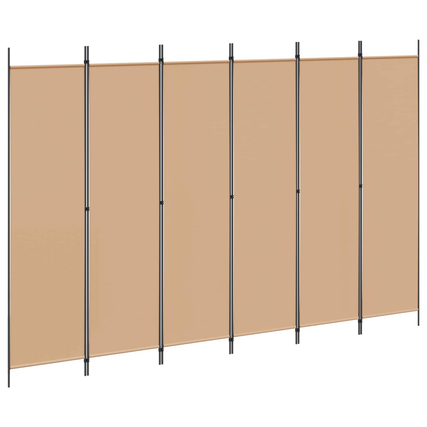 6-Panelen Kamerscherm Beige 300 x 200 cm Stof is nu te koop bij PeponiXL, paradijselijk wonen!