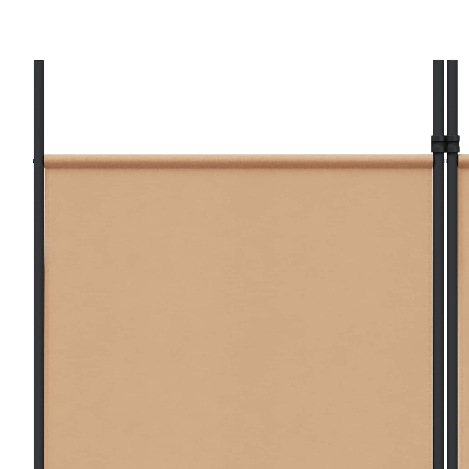 3-Panel Room Divider Beige 150 x 220 cm Stof is nu te koop bij PeponiXL, paradijselijk wonen!