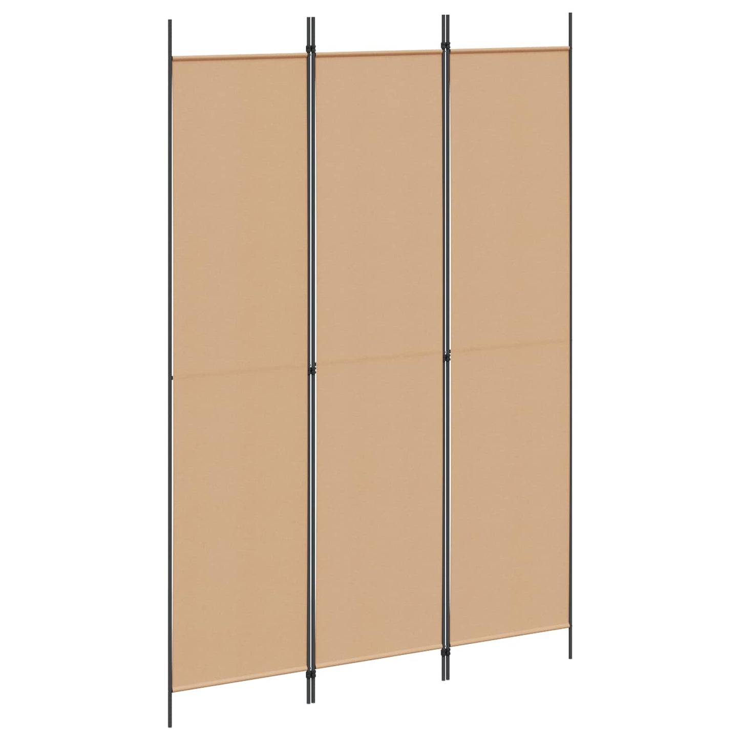 3-Panel Room Divider Beige 150 x 220 cm Stof is nu te koop bij PeponiXL, paradijselijk wonen!
