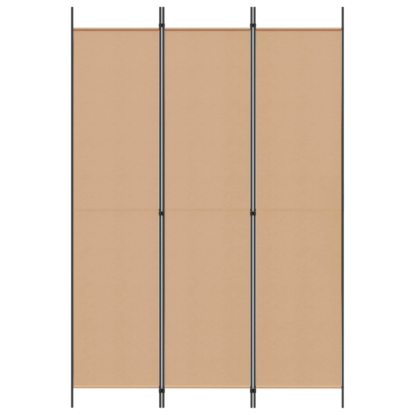 3-Panel Room Divider Beige 150 x 220 cm Stof is nu te koop bij PeponiXL, paradijselijk wonen!