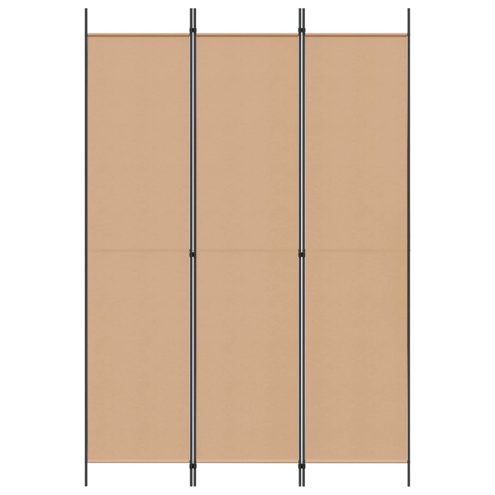 3-Panel Room Divider Beige 150 x 220 cm Stof is nu te koop bij PeponiXL, paradijselijk wonen!