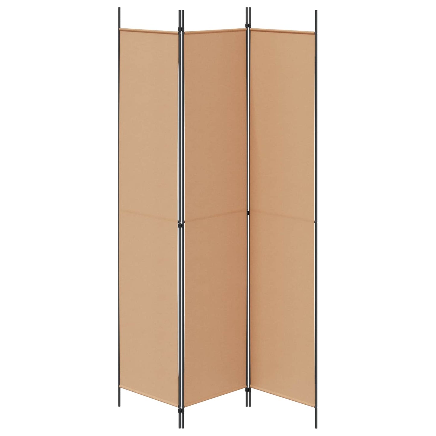 3-Panel Room Divider Beige 150 x 220 cm Stof is nu te koop bij PeponiXL, paradijselijk wonen!