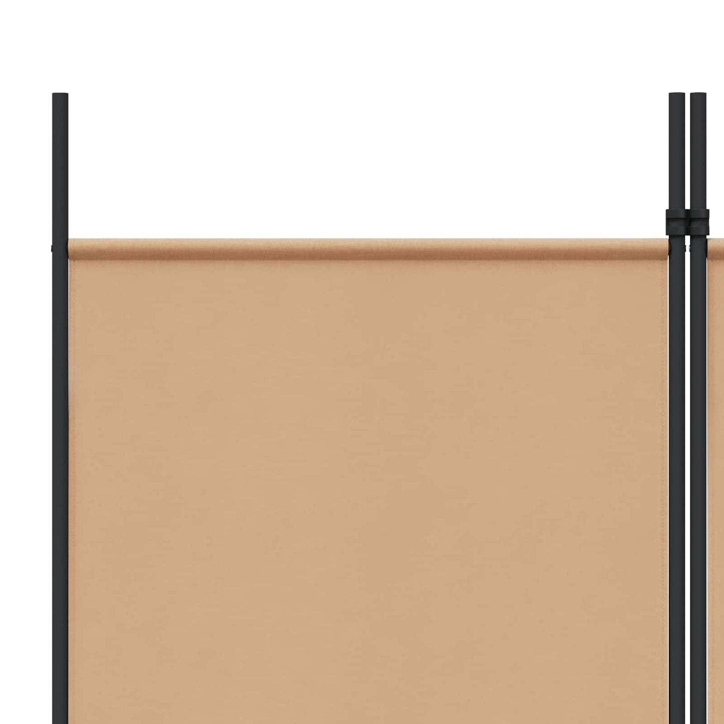 4-panelen roomdivider Beige 200 x 220 cm Stof is nu te koop bij PeponiXL, paradijselijk wonen!