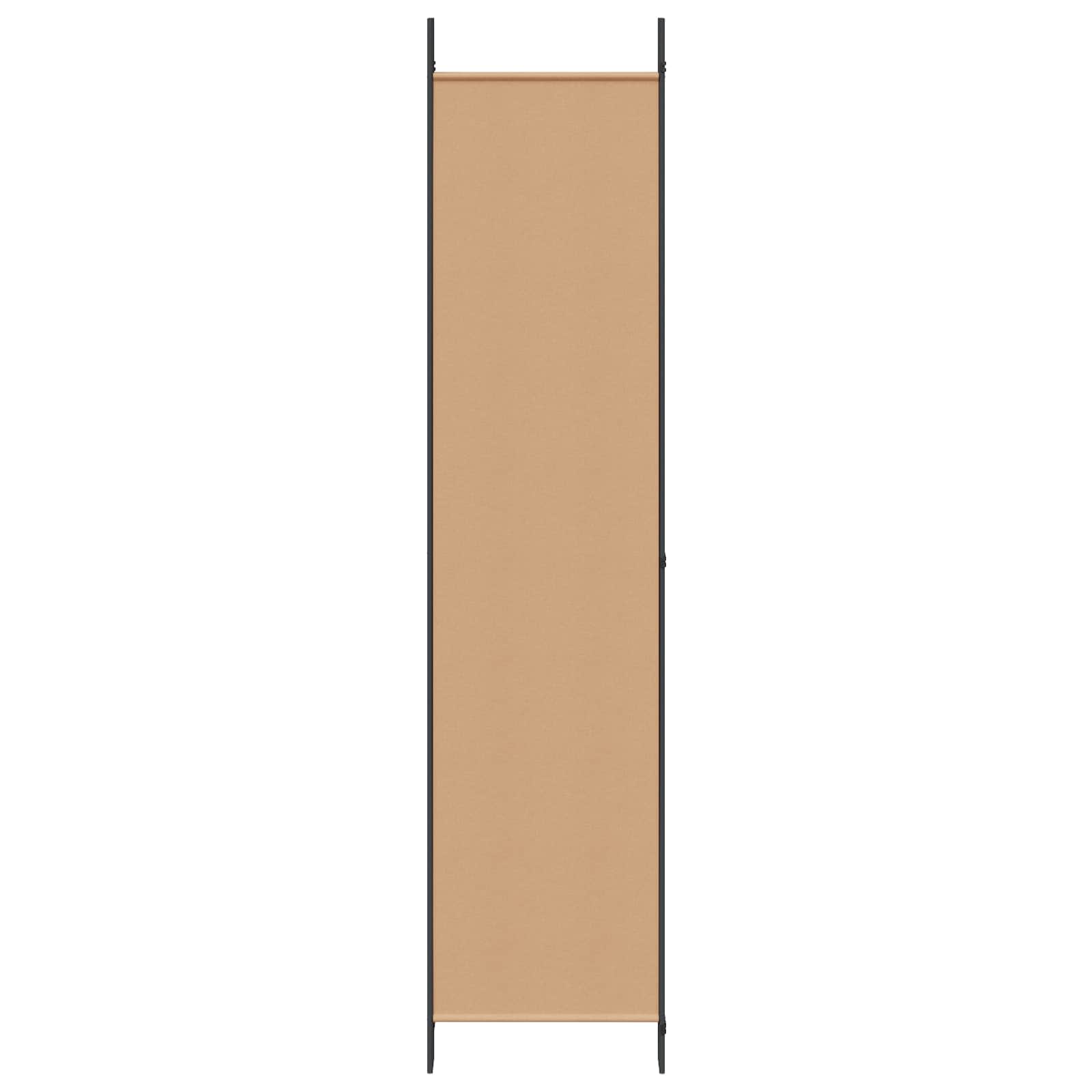 5-Panel Room Divider Beige 250 x 220 cm Stof is nu te koop bij PeponiXL, paradijselijk wonen!
