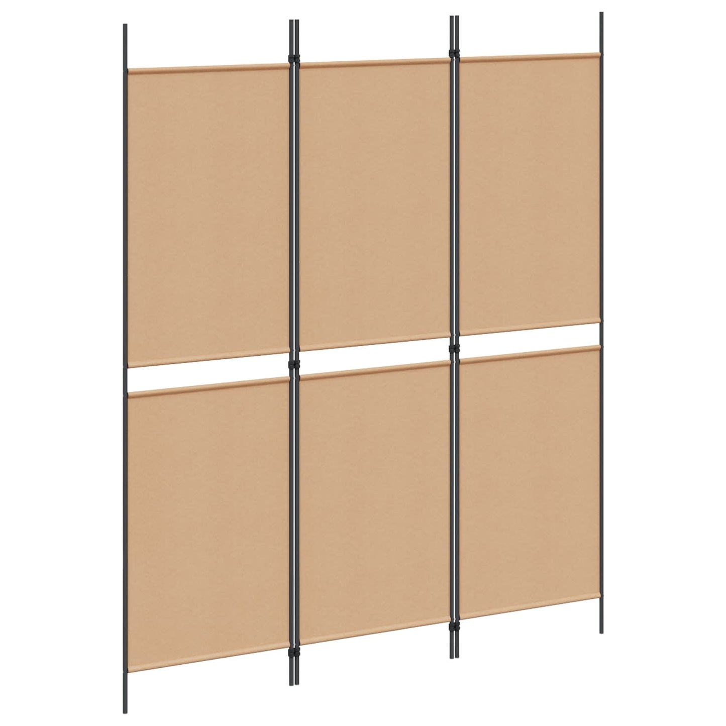 3-paneel kamerscherm Beige 150 x 180 cm Stof is nu te koop bij PeponiXL, paradijselijk wonen!