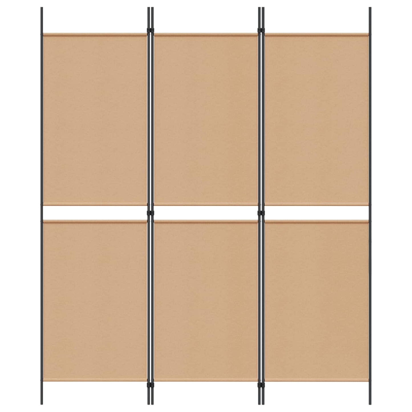 3-paneel kamerscherm Beige 150 x 180 cm Stof is nu te koop bij PeponiXL, paradijselijk wonen!