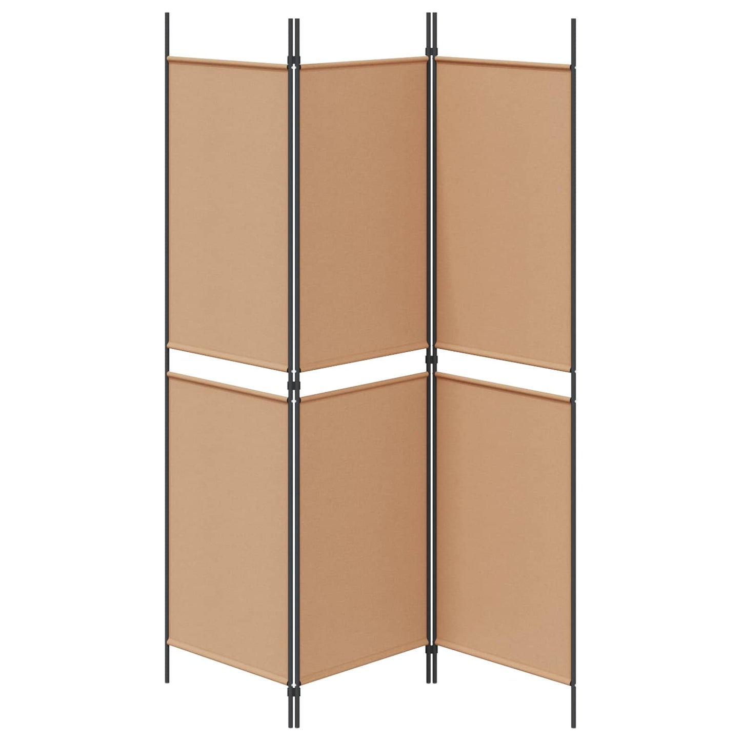 3-paneel kamerscherm Beige 150 x 180 cm Stof is nu te koop bij PeponiXL, paradijselijk wonen!