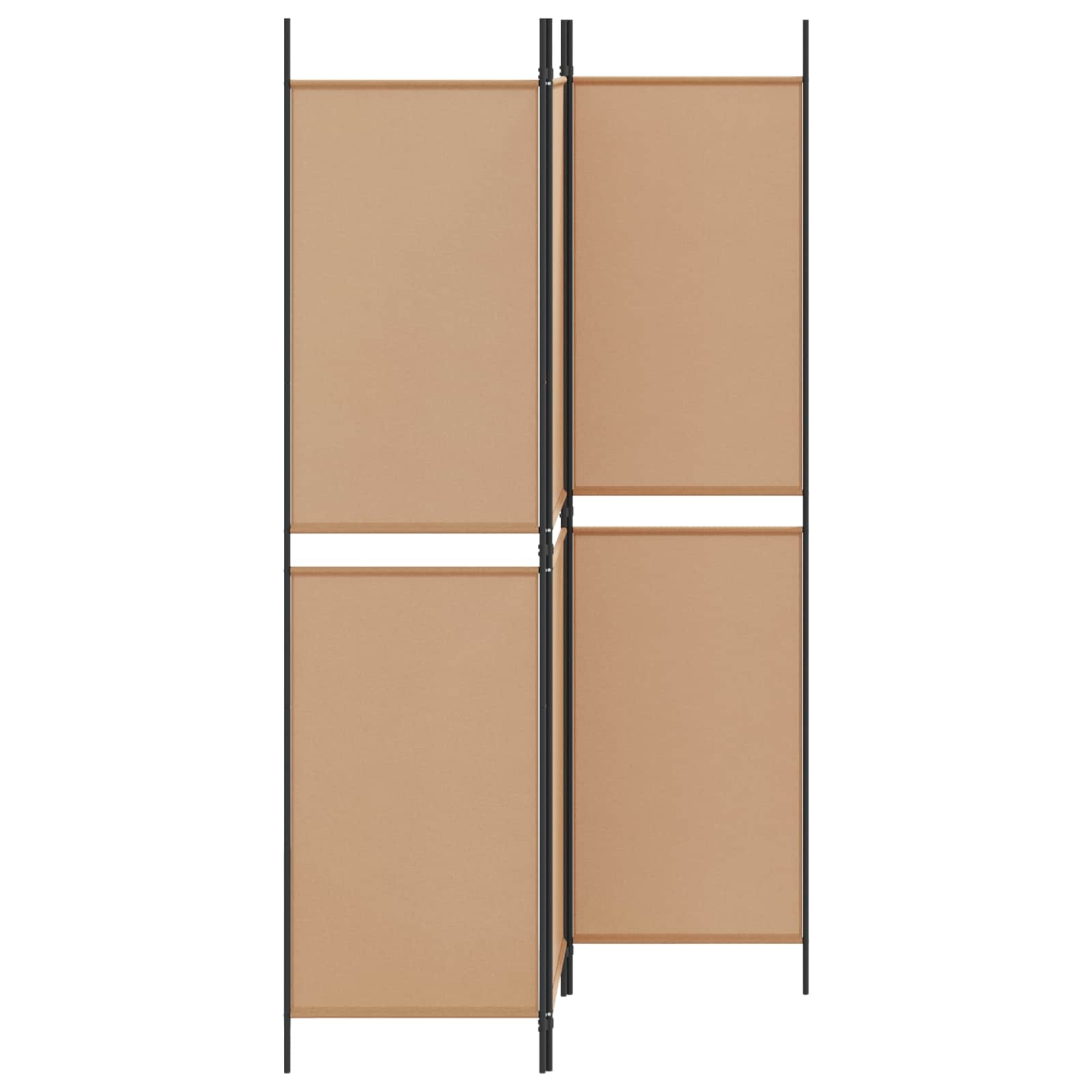 3-Panel Room Divider Beige 150 x 200 cm Stof is nu te koop bij PeponiXL, paradijselijk wonen!